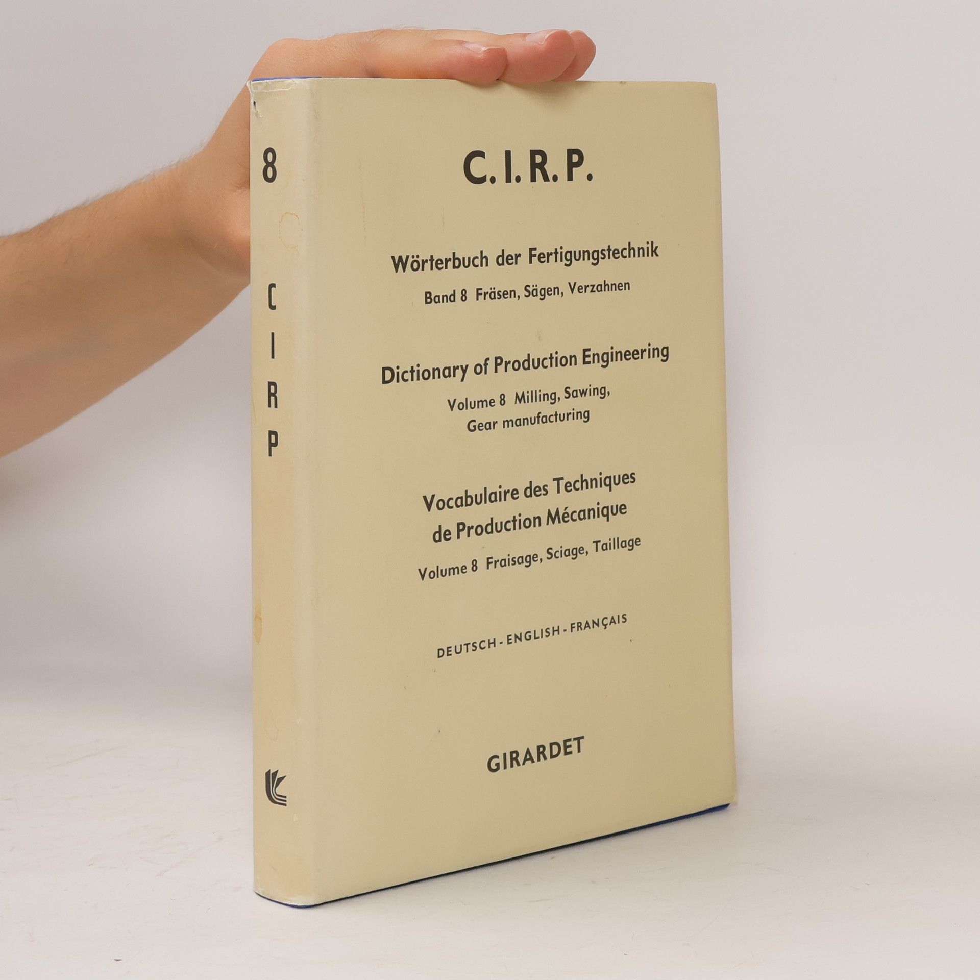 Gotthold Pahlitzsch Wörterbuch der Fertigungstechnik