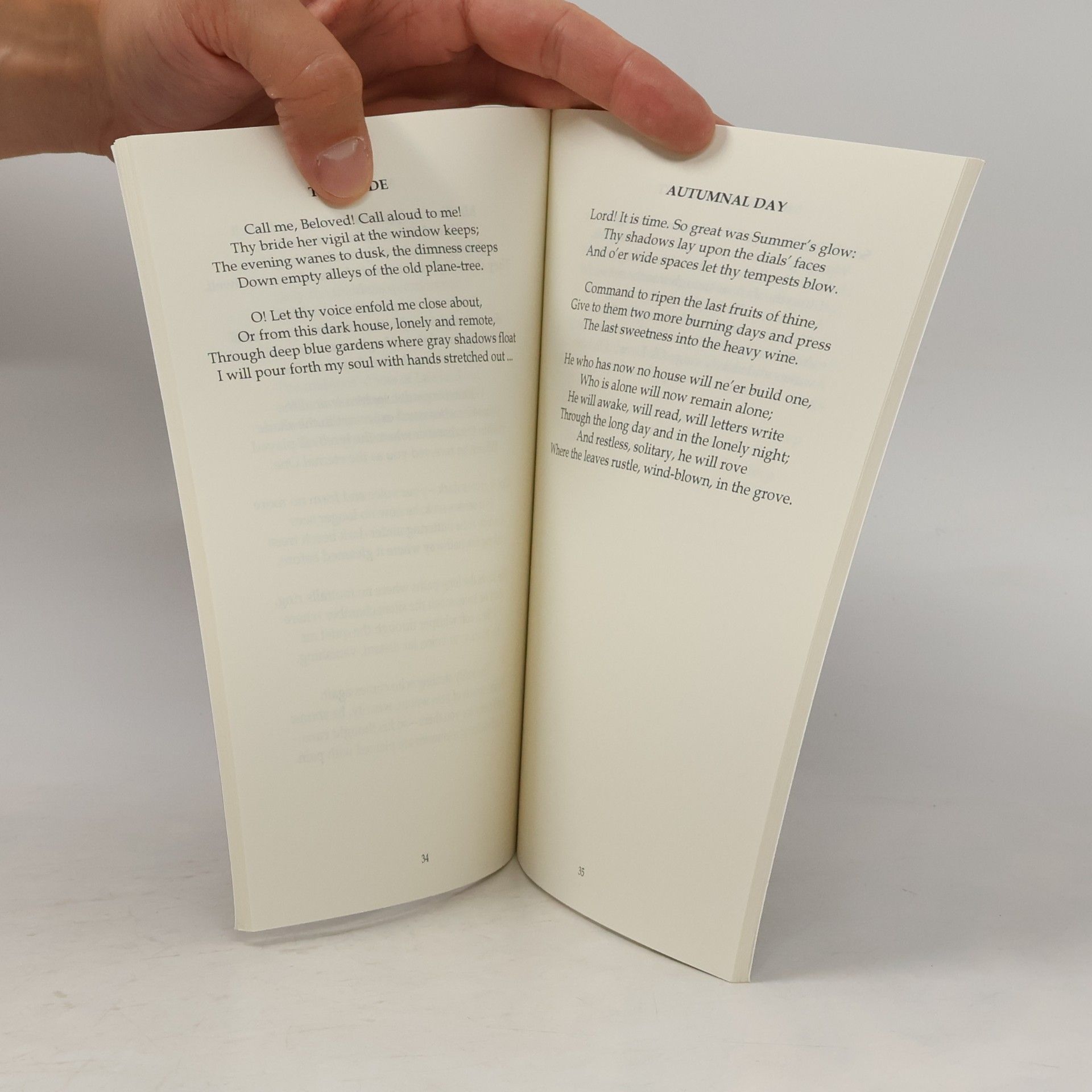 Rainer Maria Rilke Poems