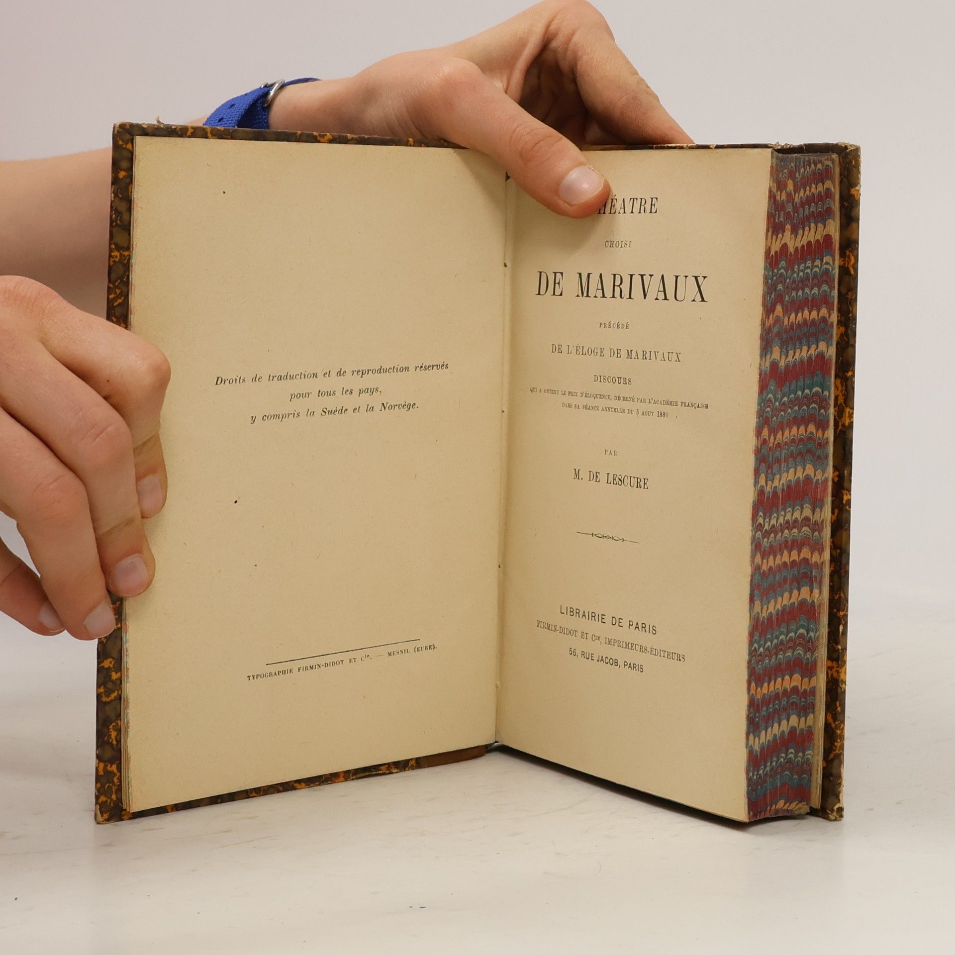 M. de Lescure Théatre choisi de Marivaux