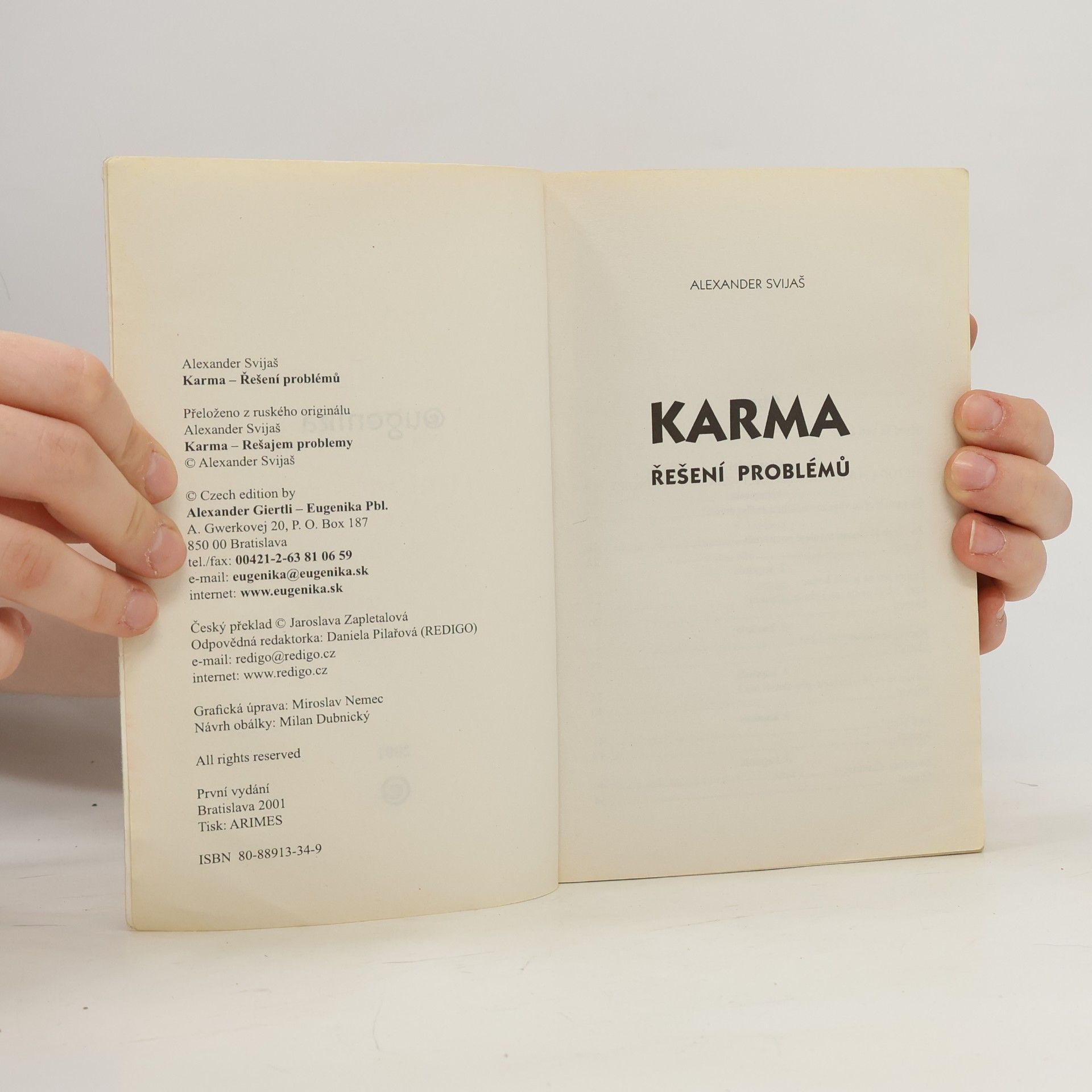 Aleksandr Grigor jevič Svijaš Karma. Řešení problémů