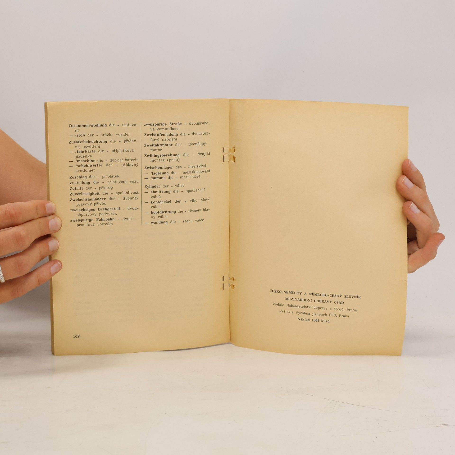 Autorenkollektiv Česko-německý a německo-český slovník mezinárodní dopravy ČSAD