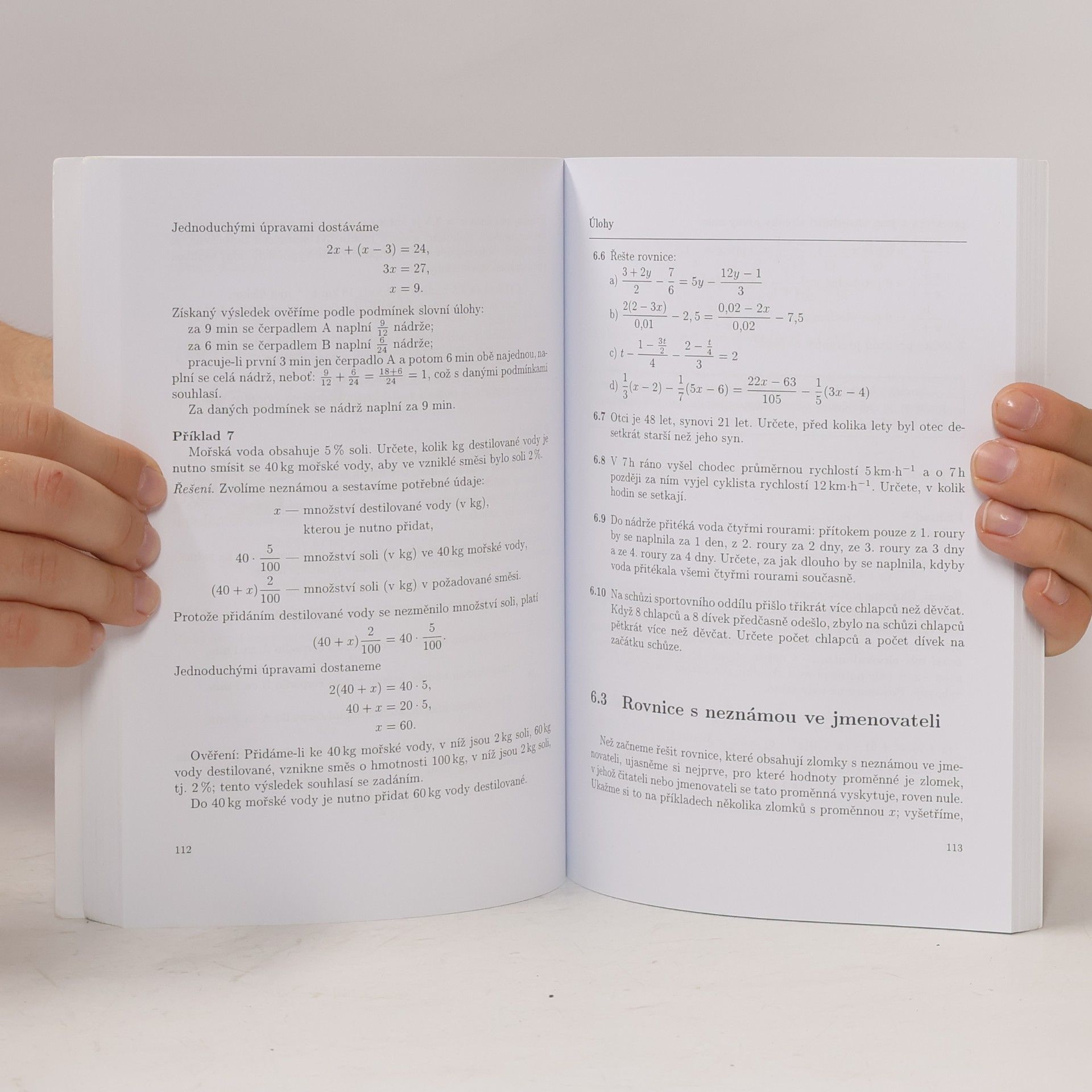 Emil Calda Matematika pro netechnické obory SOŠ a SOU. 1. díl