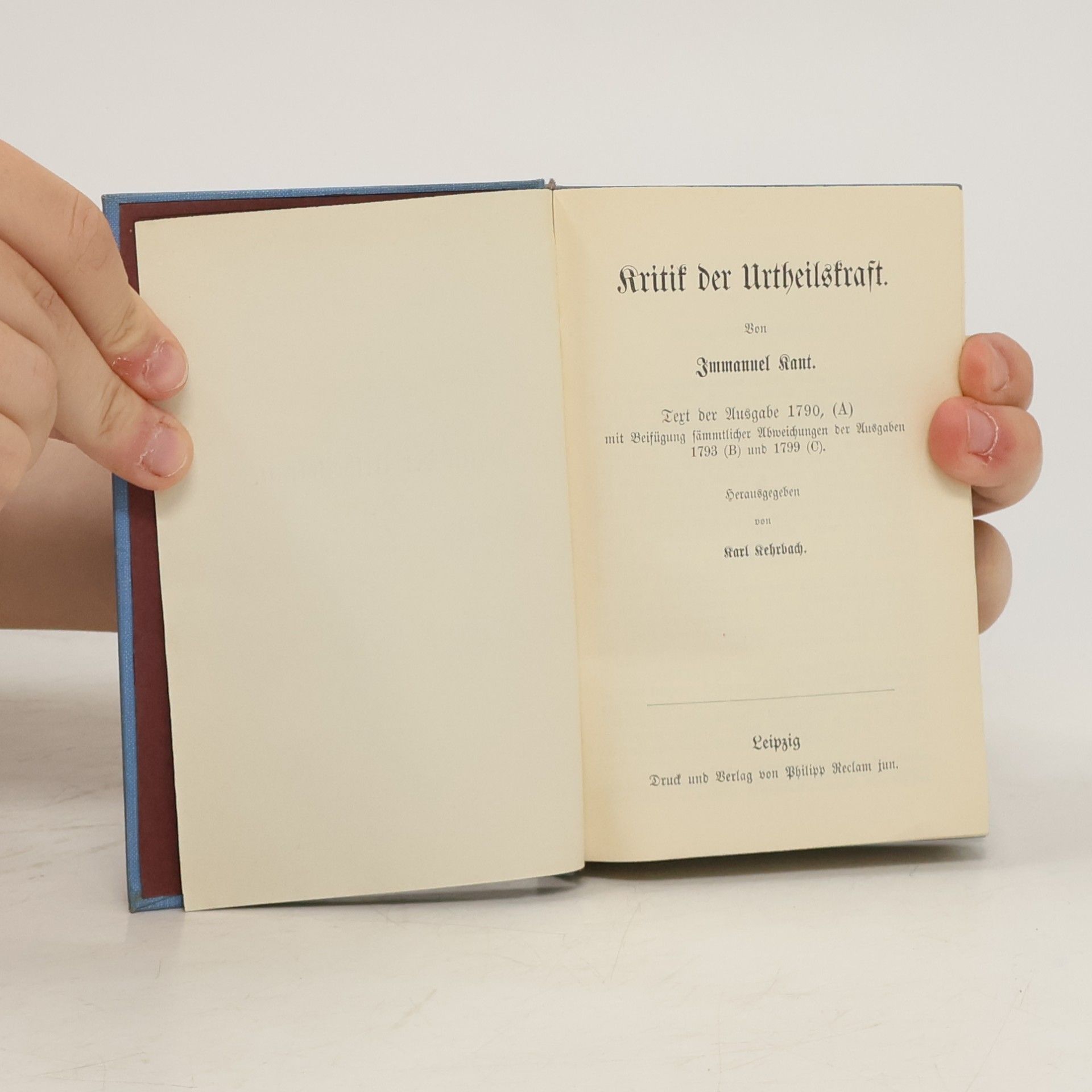 Immanuel Kant Kritik der Urteilskraft