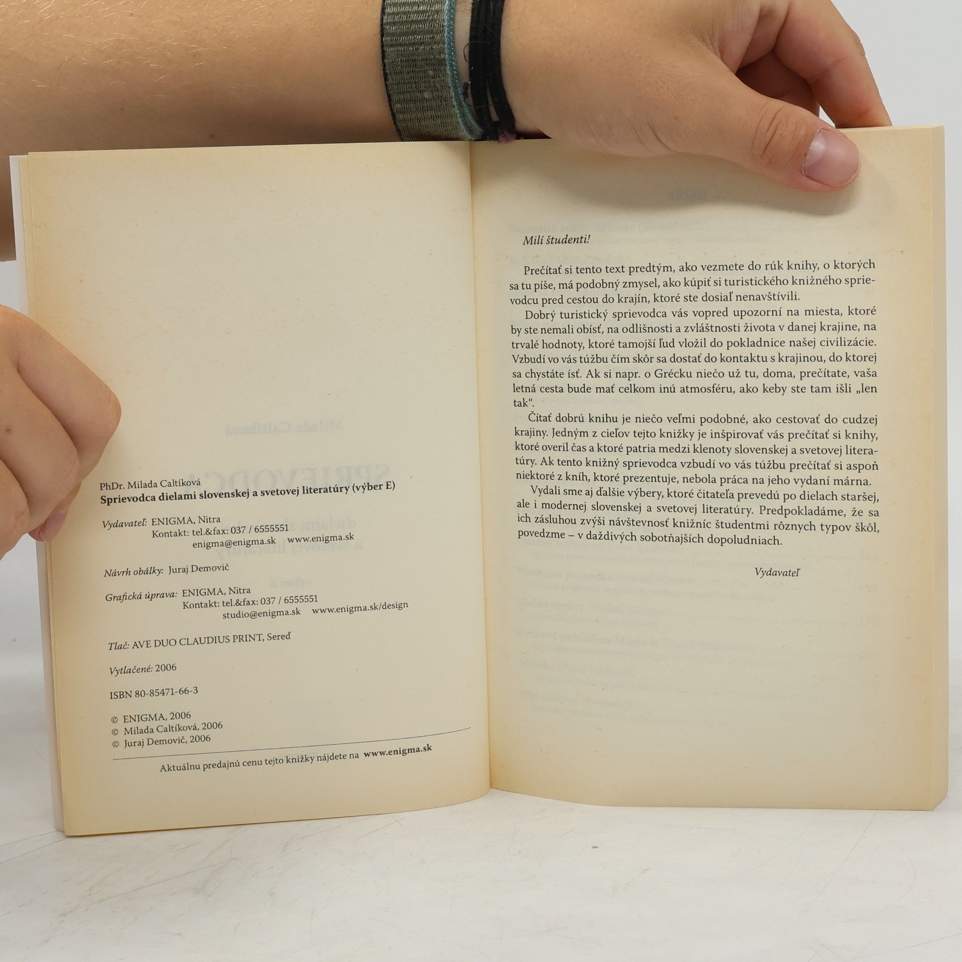 Milada Caltíková Sprievodca dielami slovenskej a svetovej literatúry