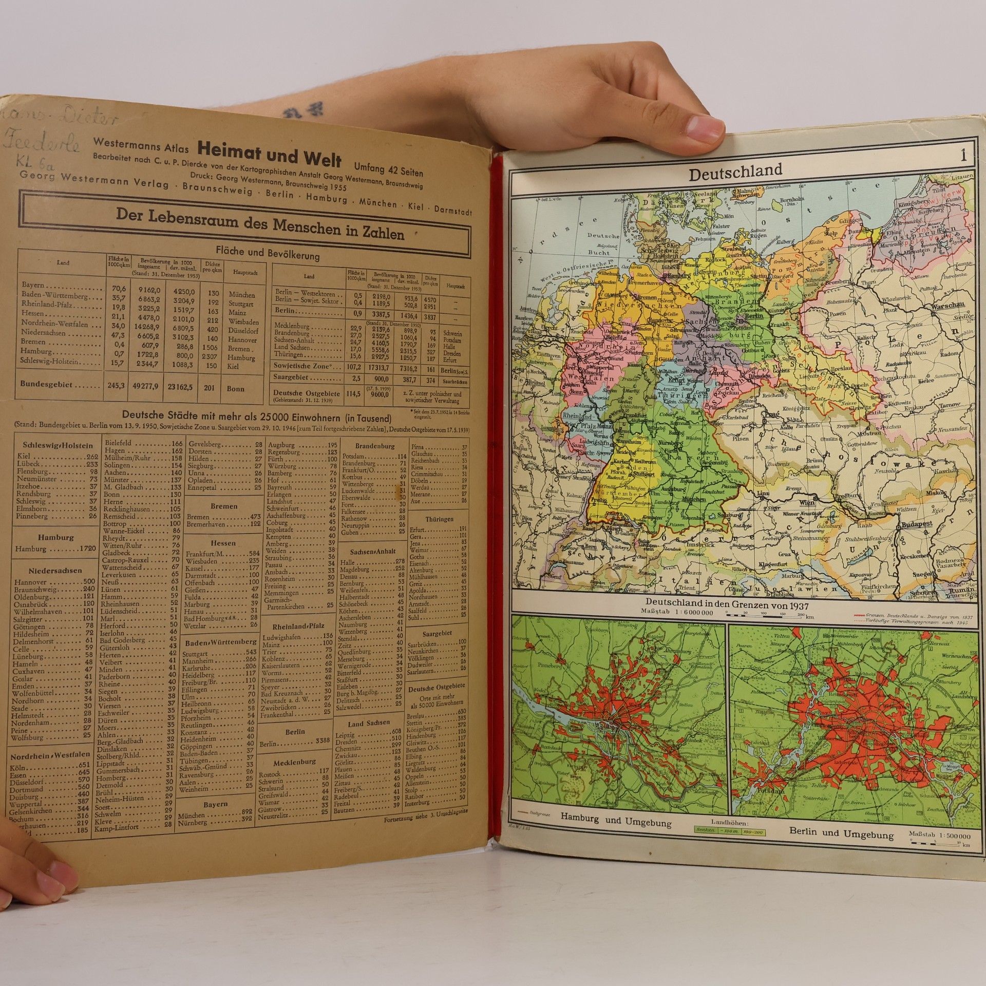 Autorenkollektiv Westermann Atlas. Heimat und Welt. 42 Kartenseiten
