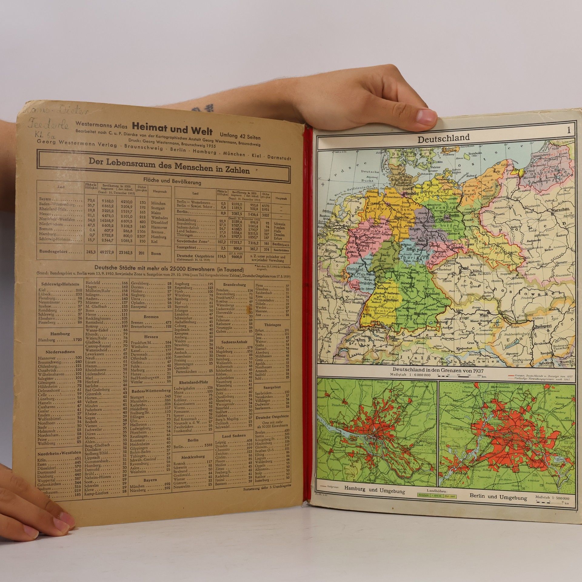 Autorenkollektiv Westermann Atlas. Heimat und Welt. 42 Kartenseiten