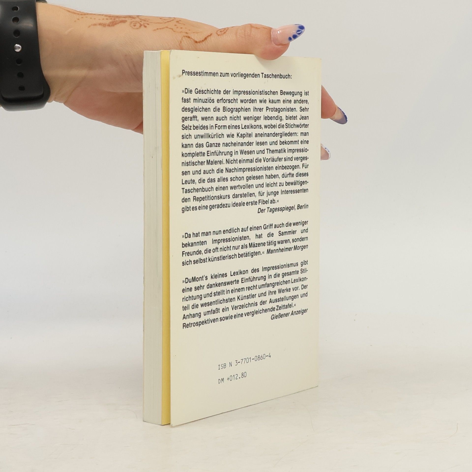 Jean Selz DuMonts kleines Lexikon des Impressionismus