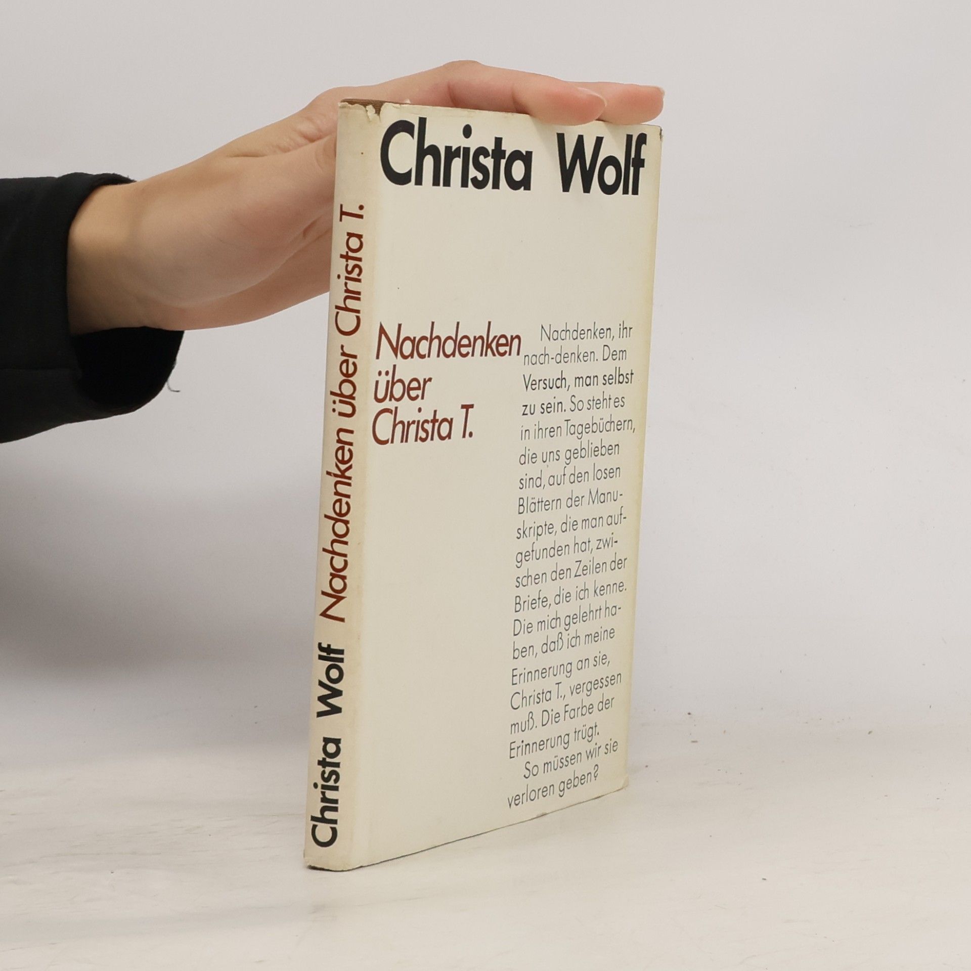 Christa Wolf Nachdenken über Christa T.