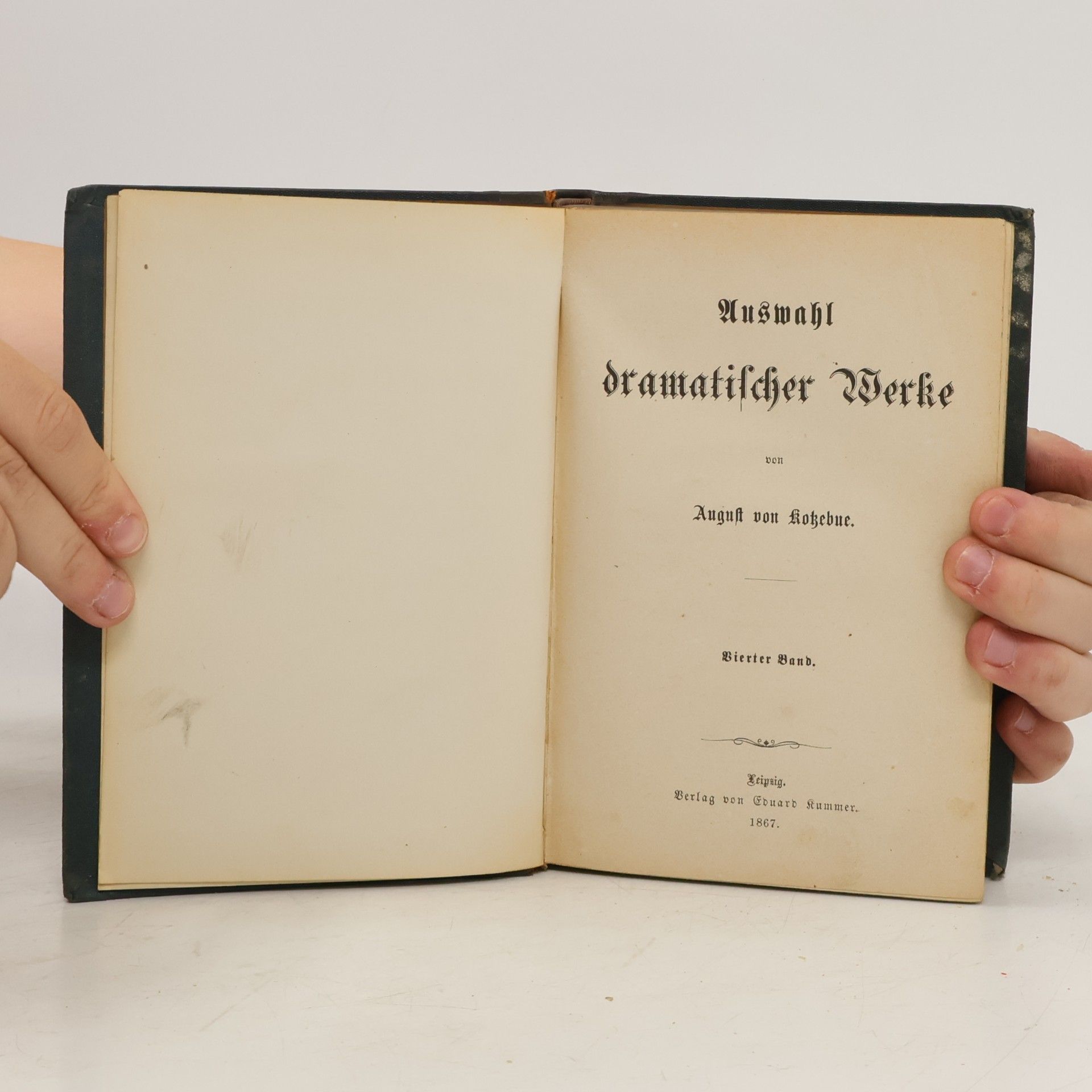 August von Kotzebue Auswahl dramatischer Werke 4-6