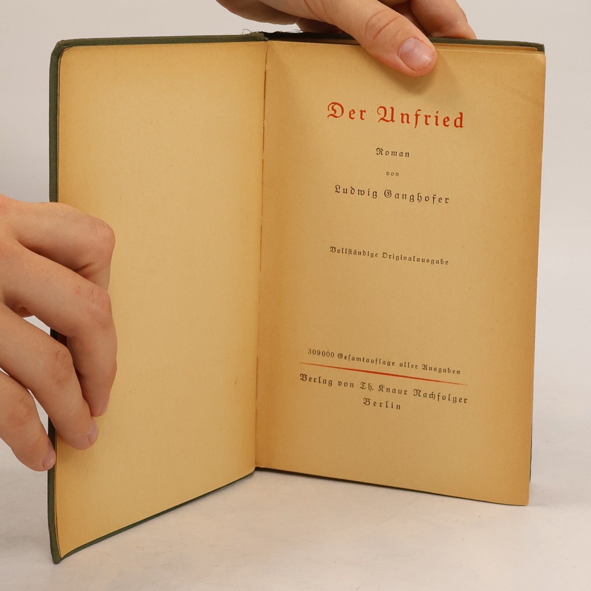 Ludwig Ganghofer Der Unfried