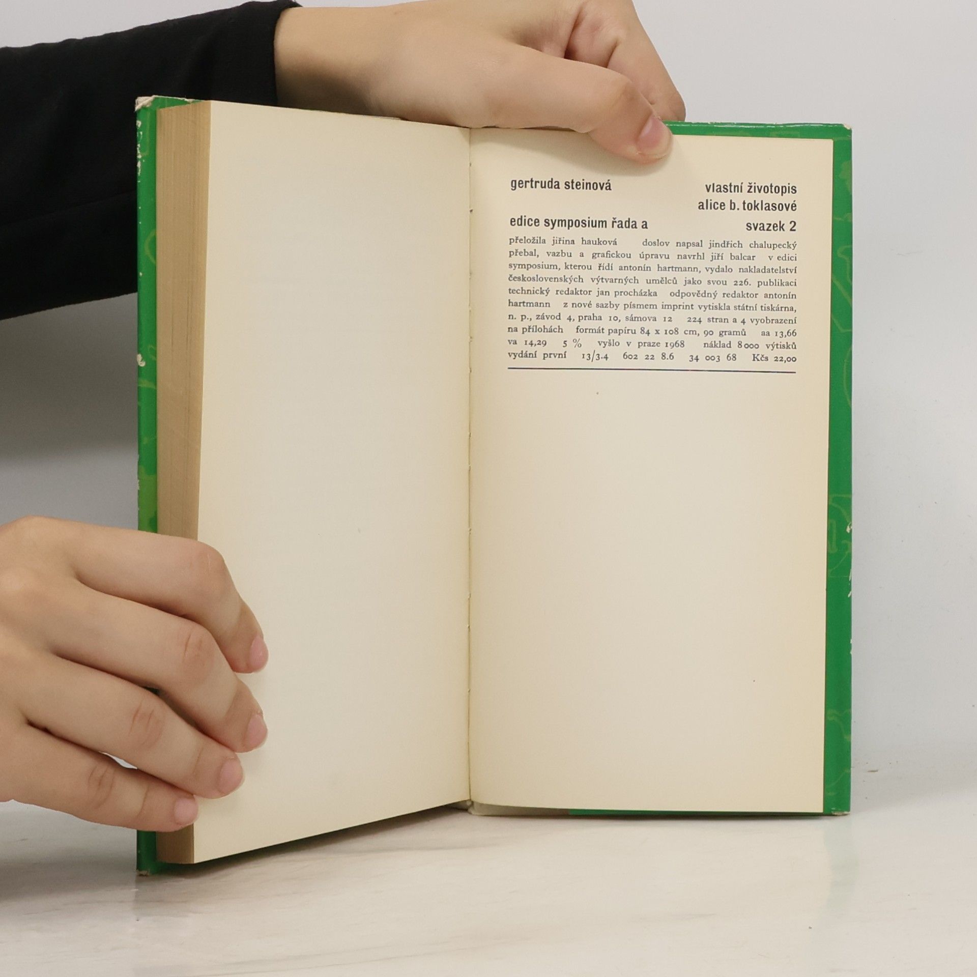 Gertruda Steinová Vlastní životopis Alice B. Toklasové