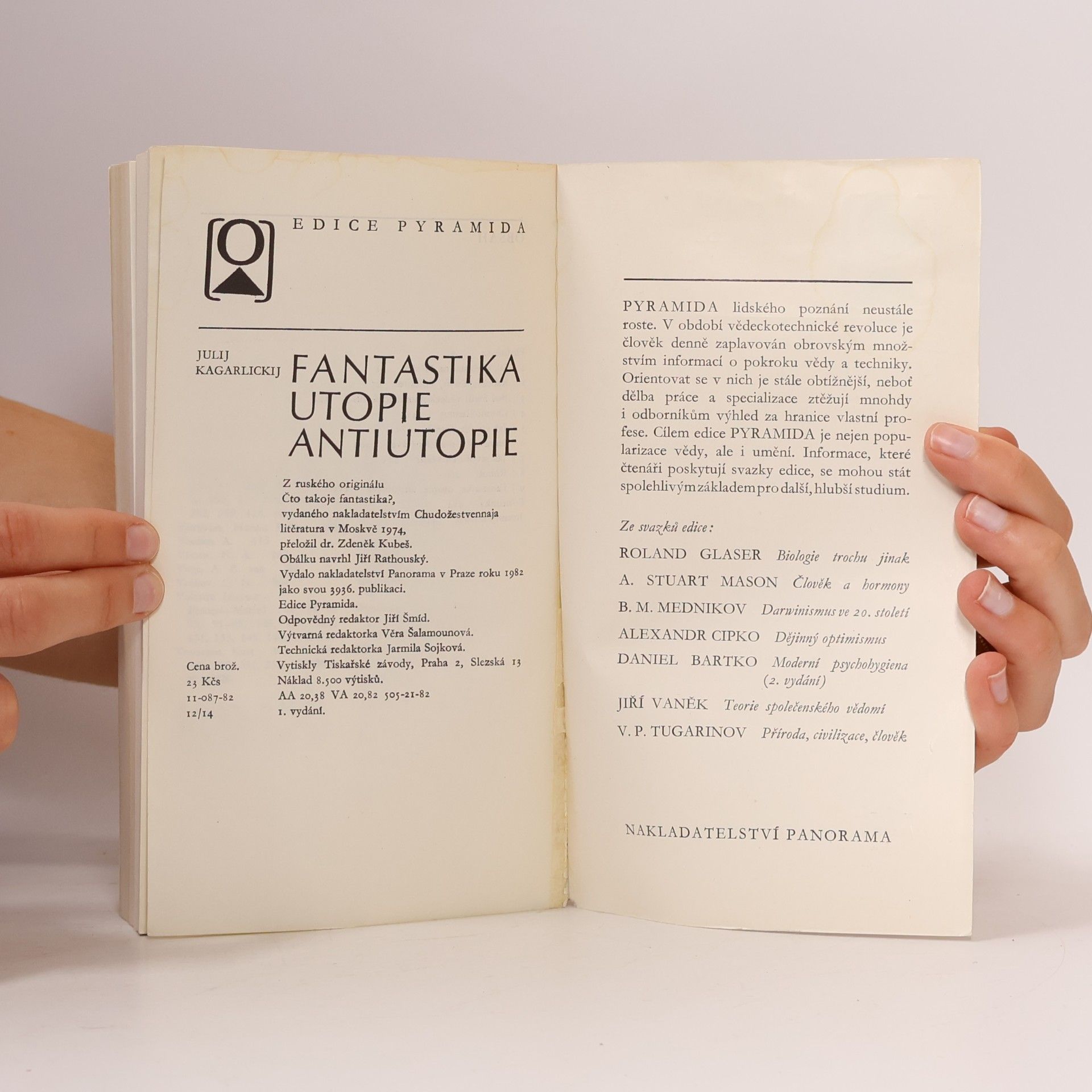 Julij Iosifovič Kagarlickij Fantastika utopie antiutopie