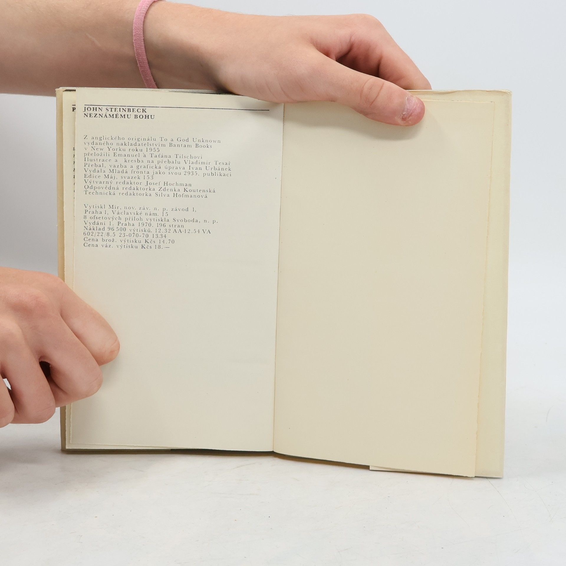 John Steinbeck Neznámému bohu