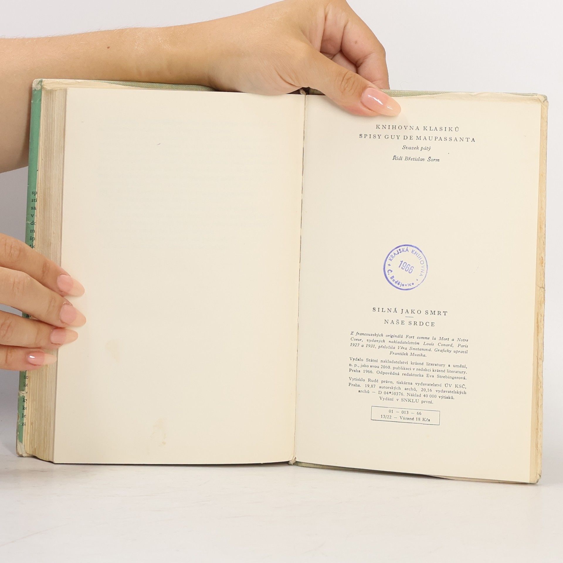 Guy de Maupassant Silná jako smrt. Naše srdce