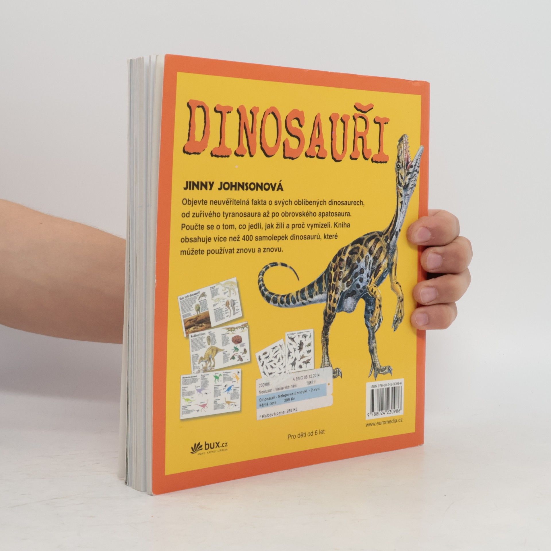 Jinny Johnson Dinosauři: nalepovací encyklopedie