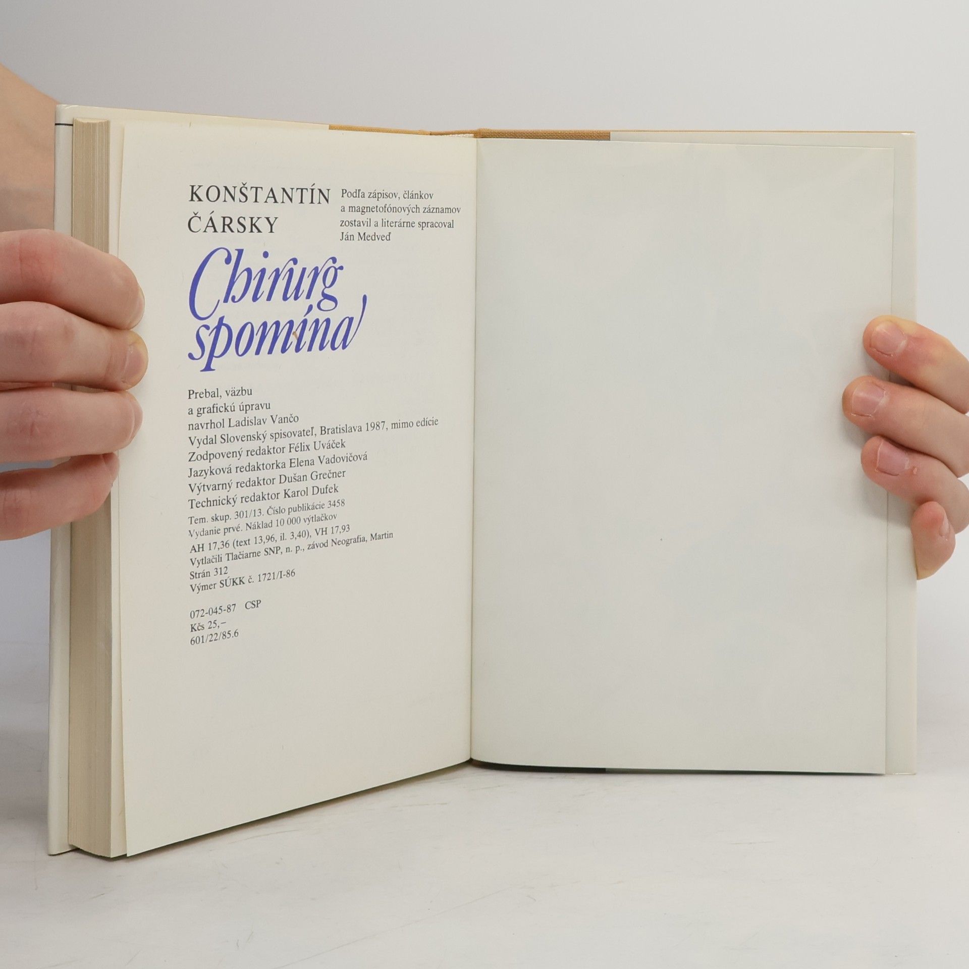 Konštantín Čársky Chirurg spomína