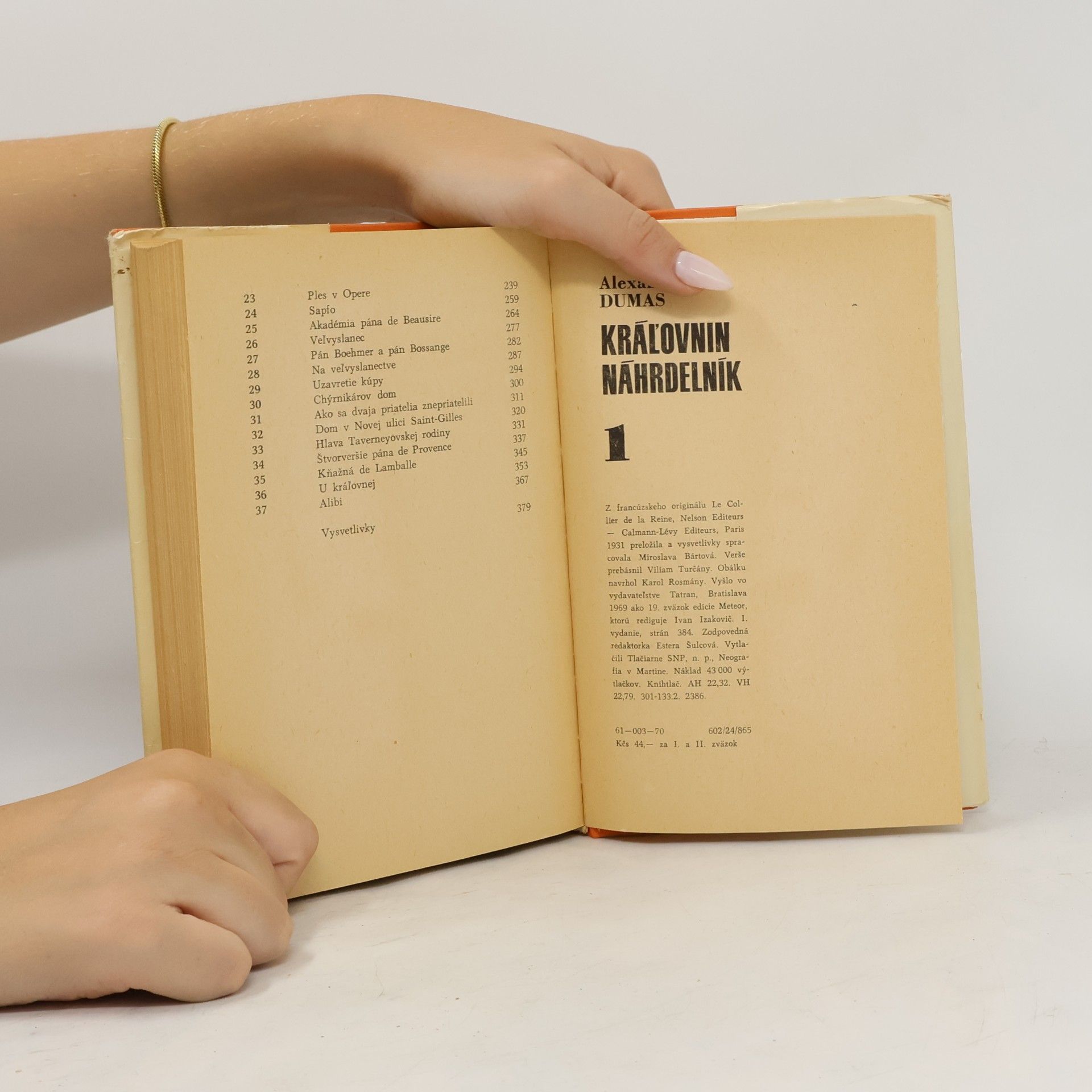 Alexandre Dumas starší Kráľovnin náhrdelník 1