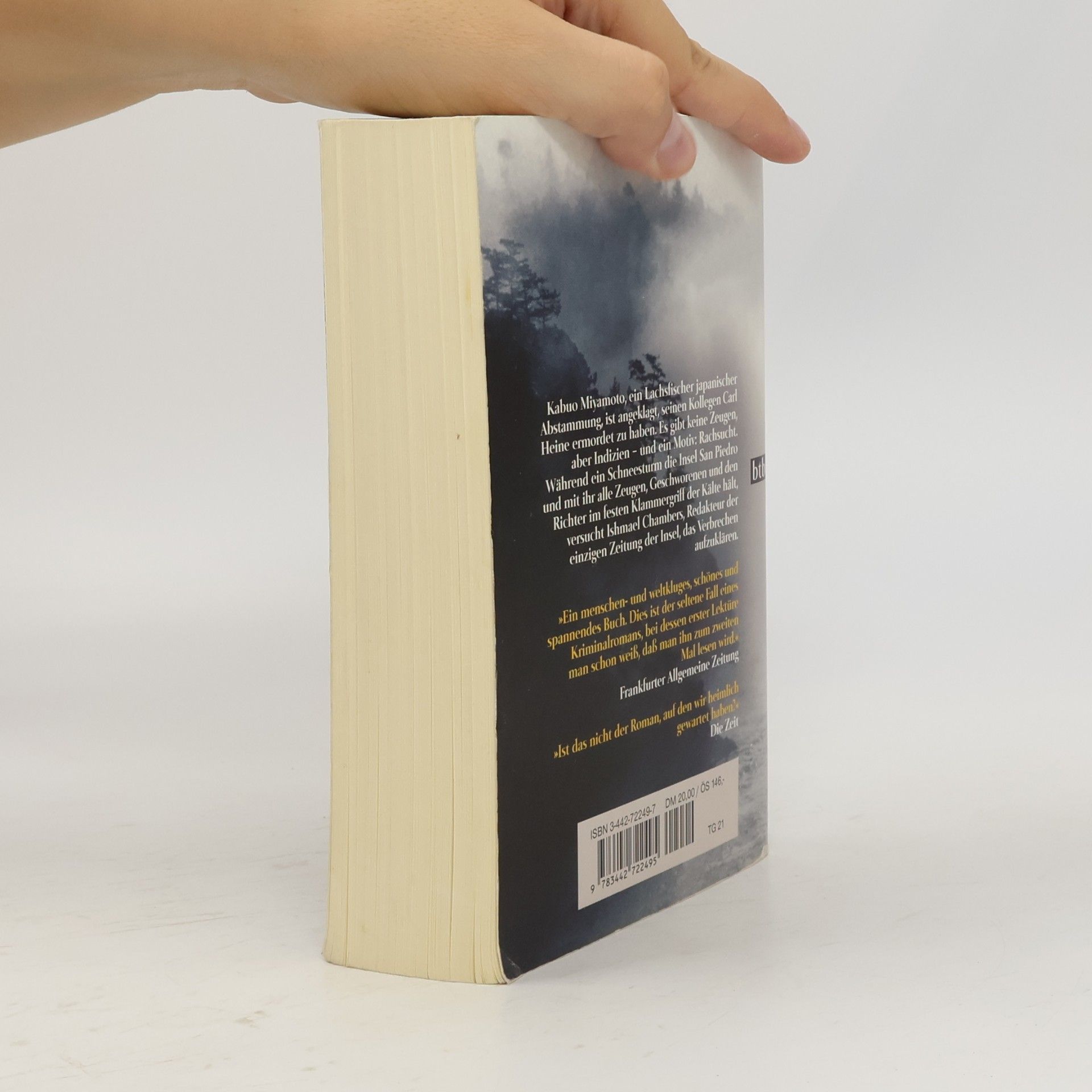 David Guterson Schnee, der auf Zedern fällt