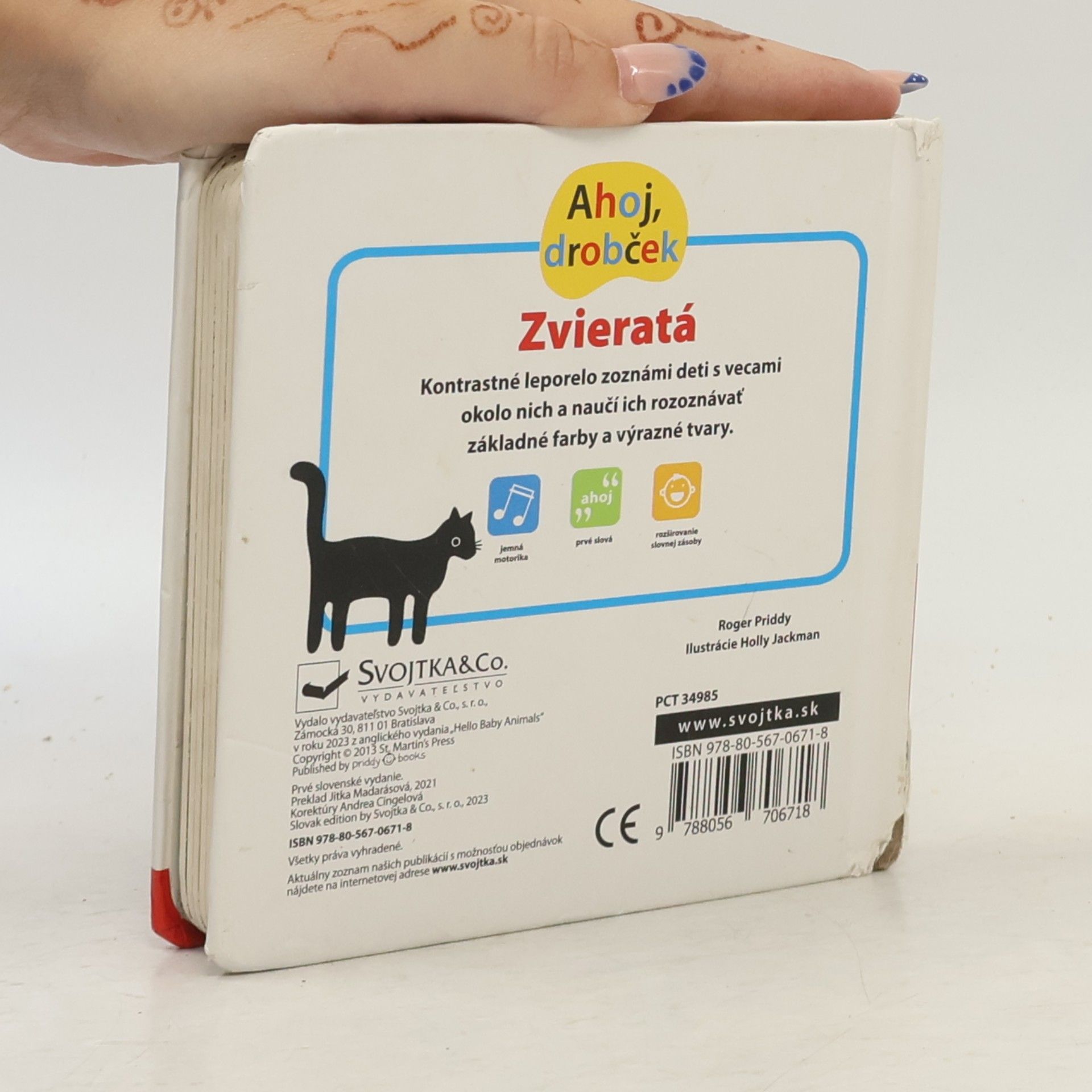 Roger Priddy Zvieratá: kontrastné leporelo