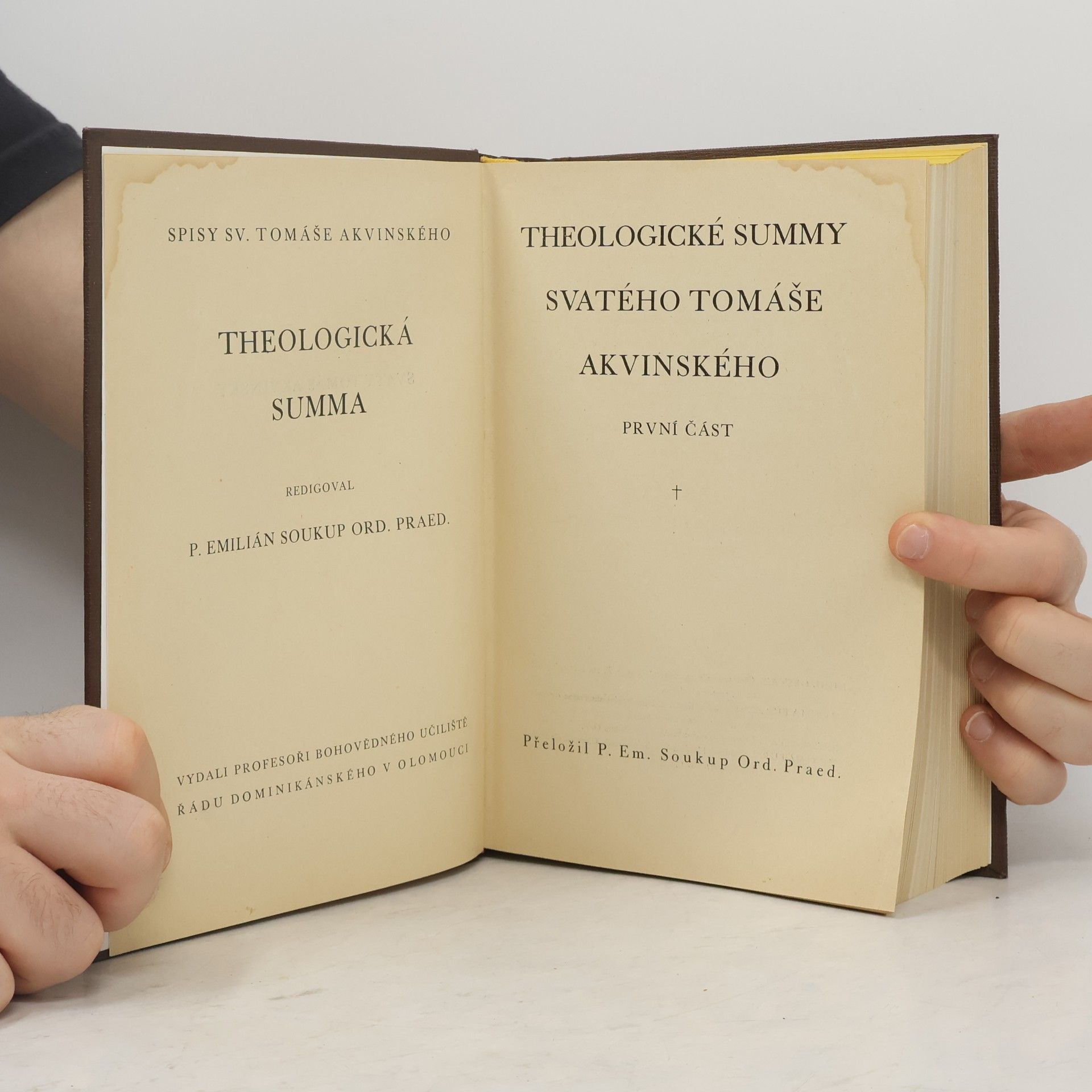 sv. Tomáš Akvinský Theologická summa I. Theologické summy Svatého Tomáše Akvinského