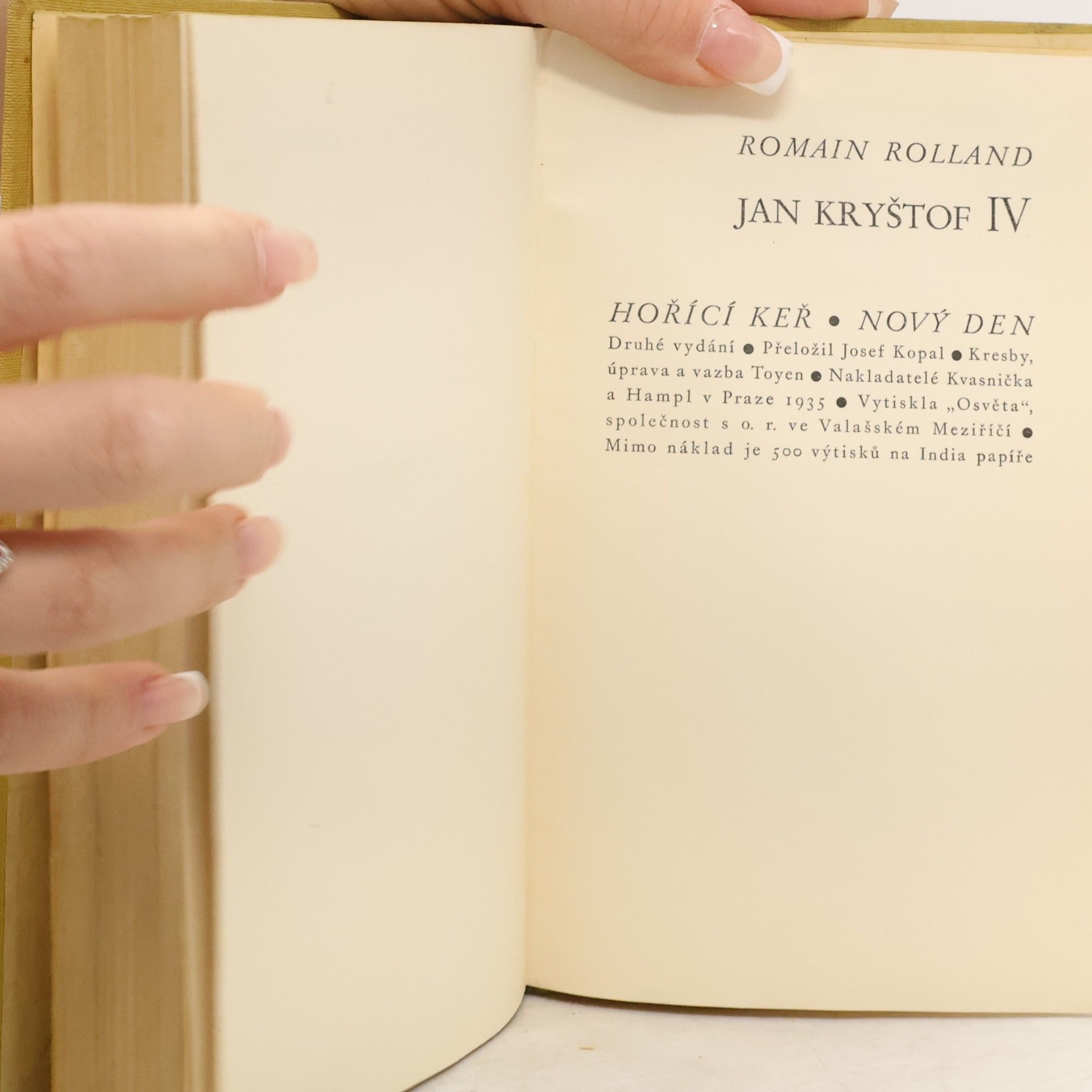 Romain Rolland Jan Kryštof. IV, Hořící keř. Nový den.