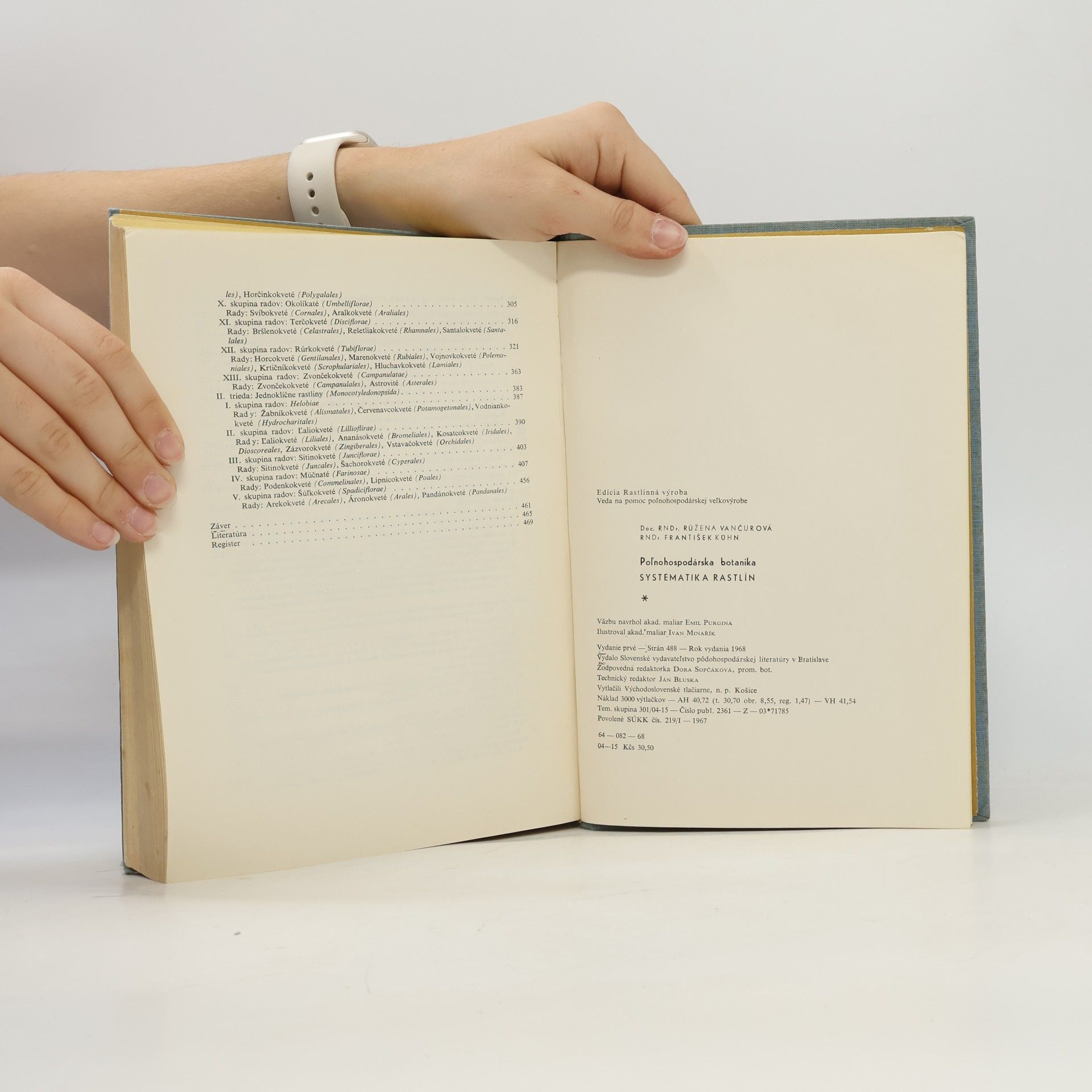 Růžena Vančurová Polnohospodárská botanika. Systematika rastlín
