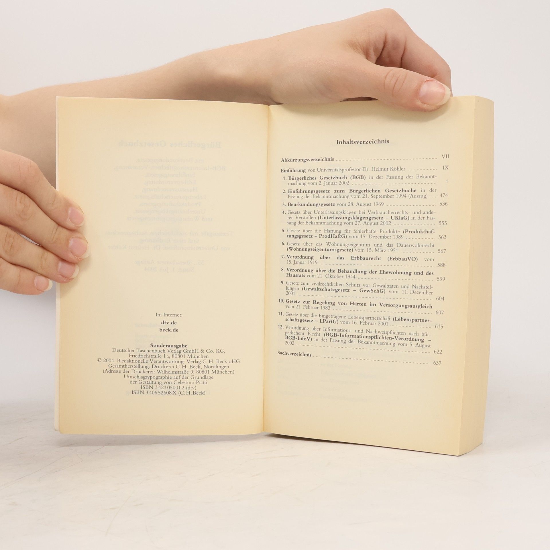 Autorenkollektiv Bürgerliches Gesetzbuch 55/2004