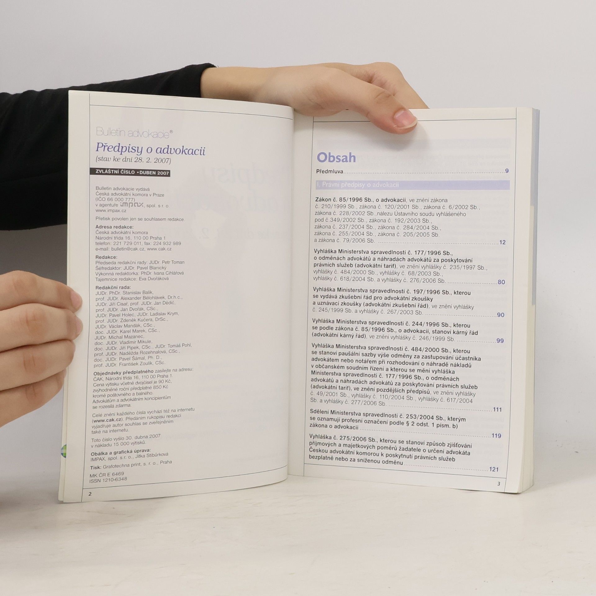 Various authors Předpisy o advokacii
