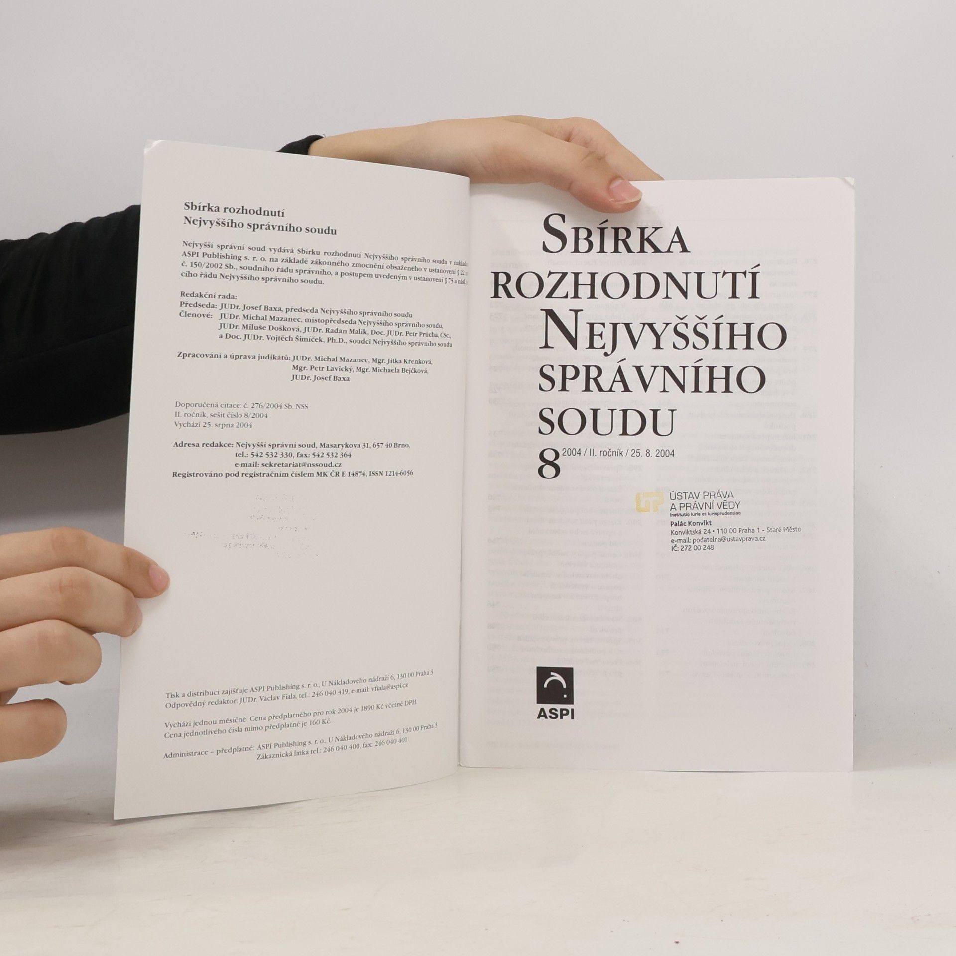 Kolektiv autorů Sbírka rozhodnuti Nejvyššího soudu 8/2004
