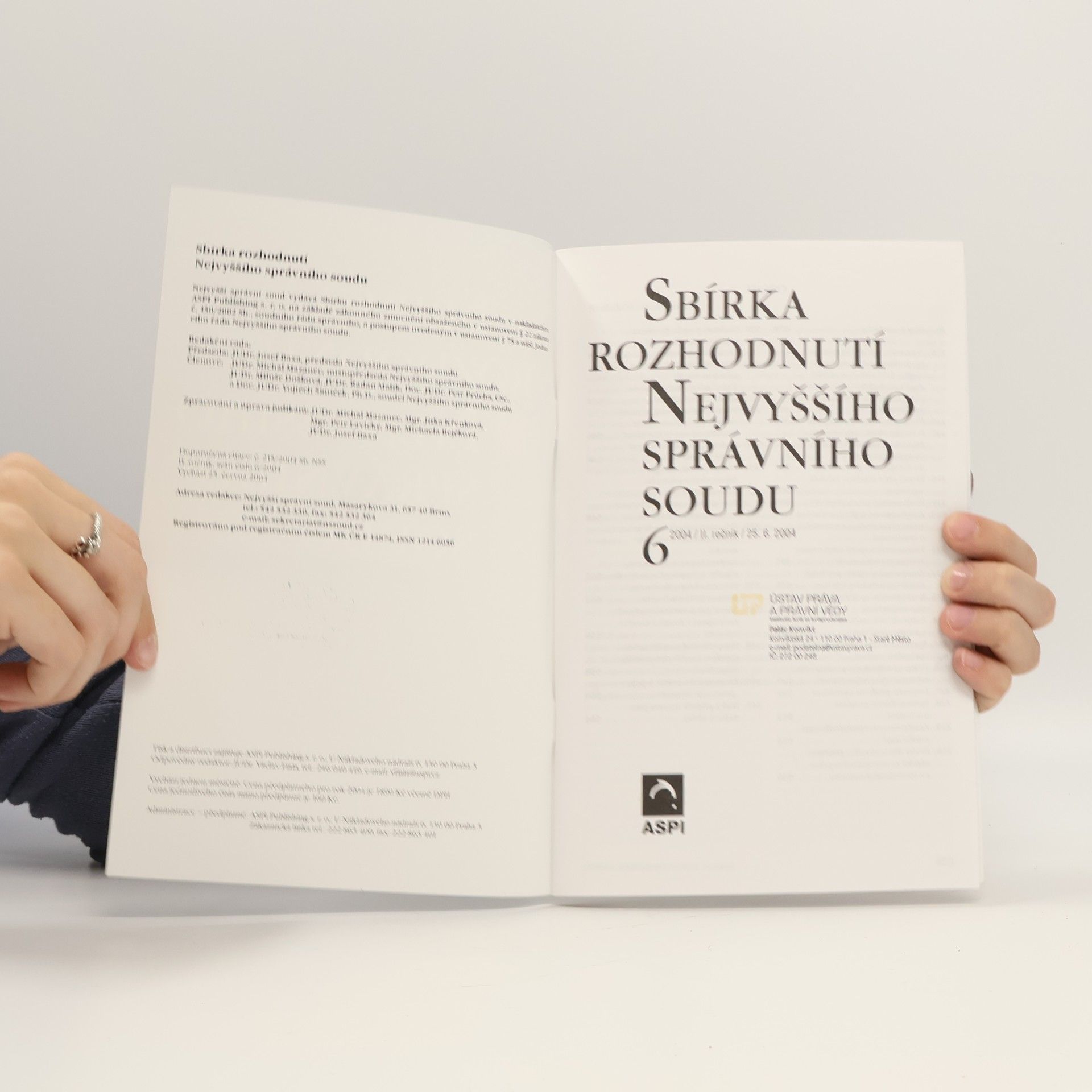 Kolektiv autorů Sbírka rozhodnuti Nejvyššího soudu 6/2004
