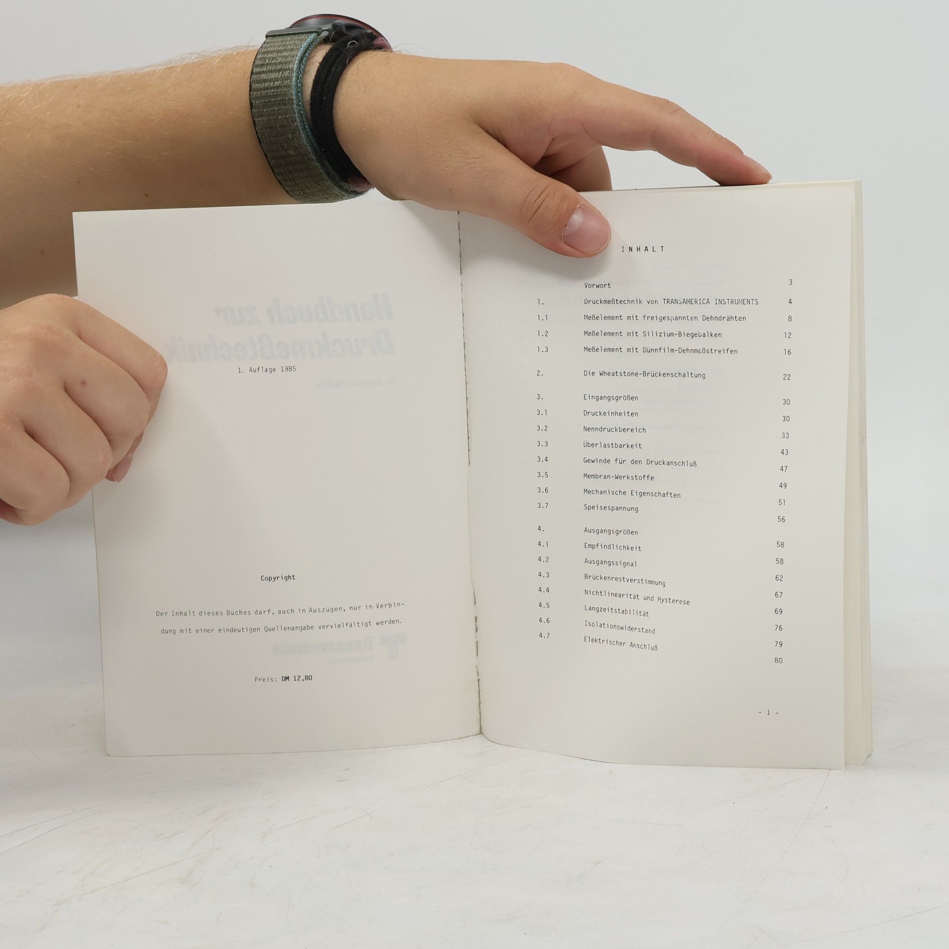Dr. Gerhard Weißler Handbuch zur Druckmeßtechnik