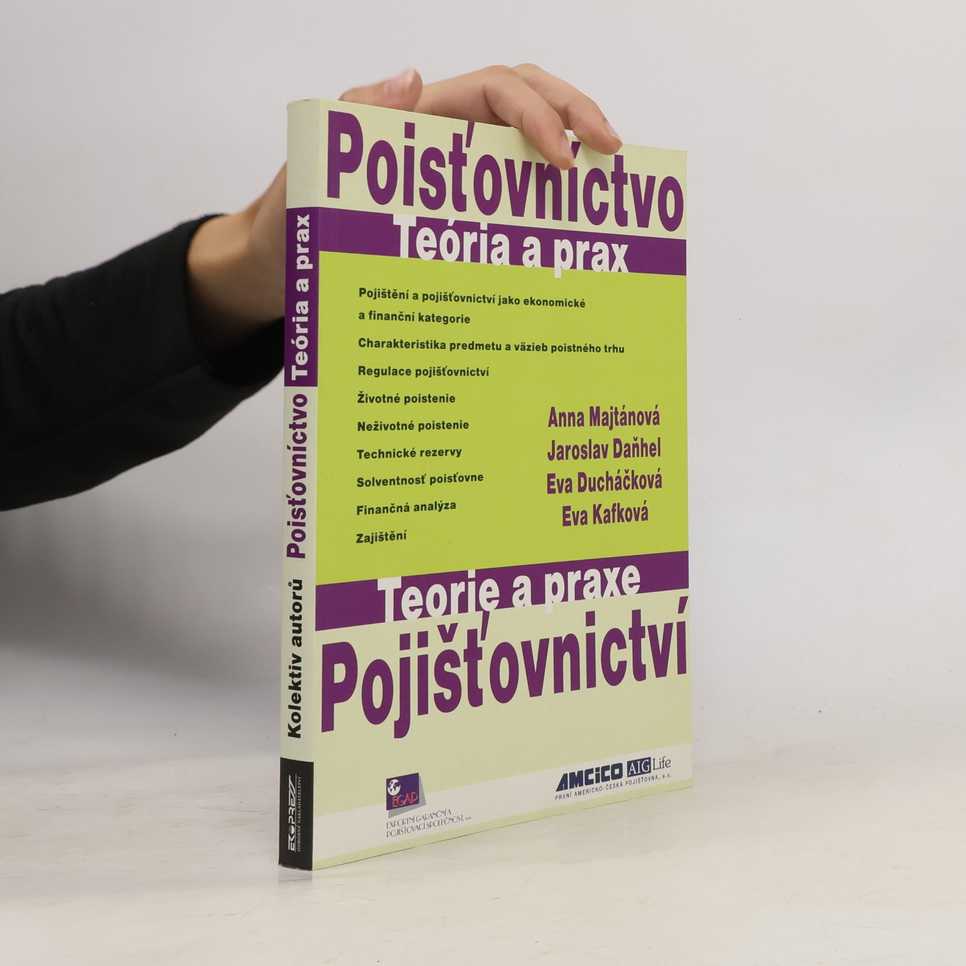 Majtánová Anna Pojišťovnictví - Teorie a praxe