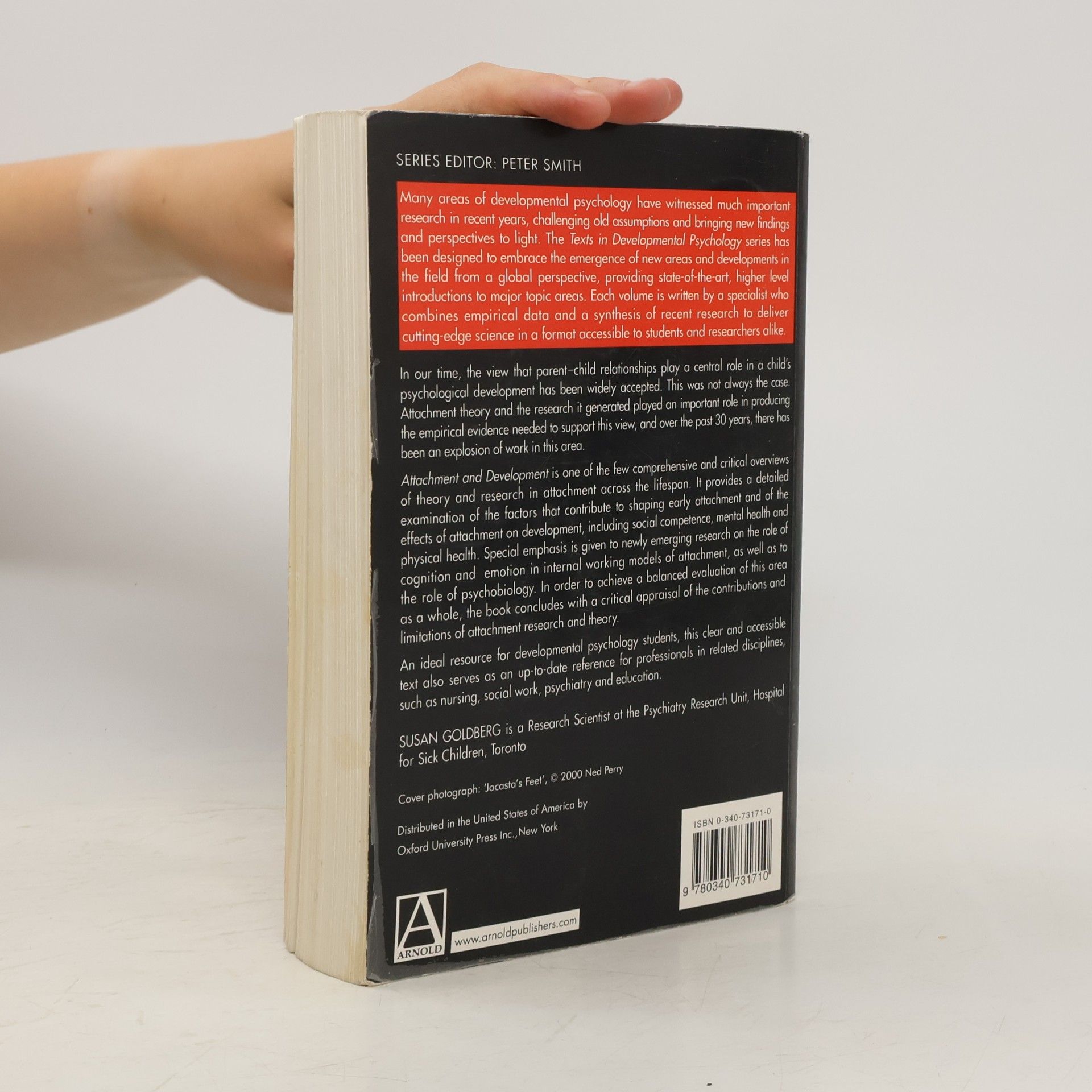 Susan Goldberg Texts in Developmental Psychology: Attachment and Development