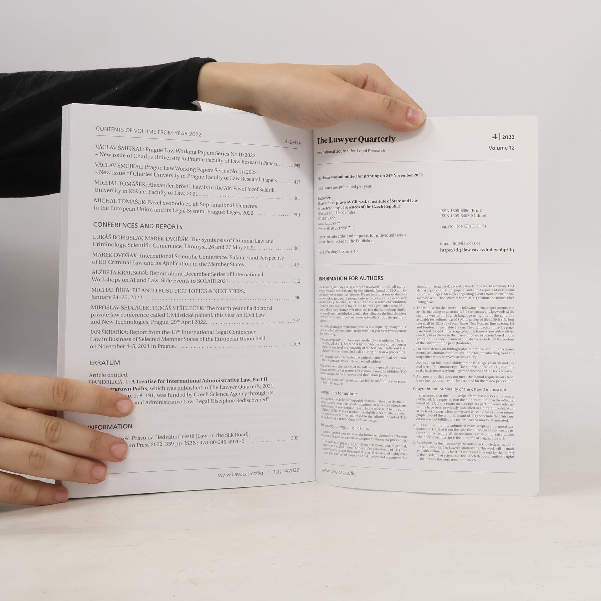 Kolektiv autorů The Lawyer Quarterly 4/2022