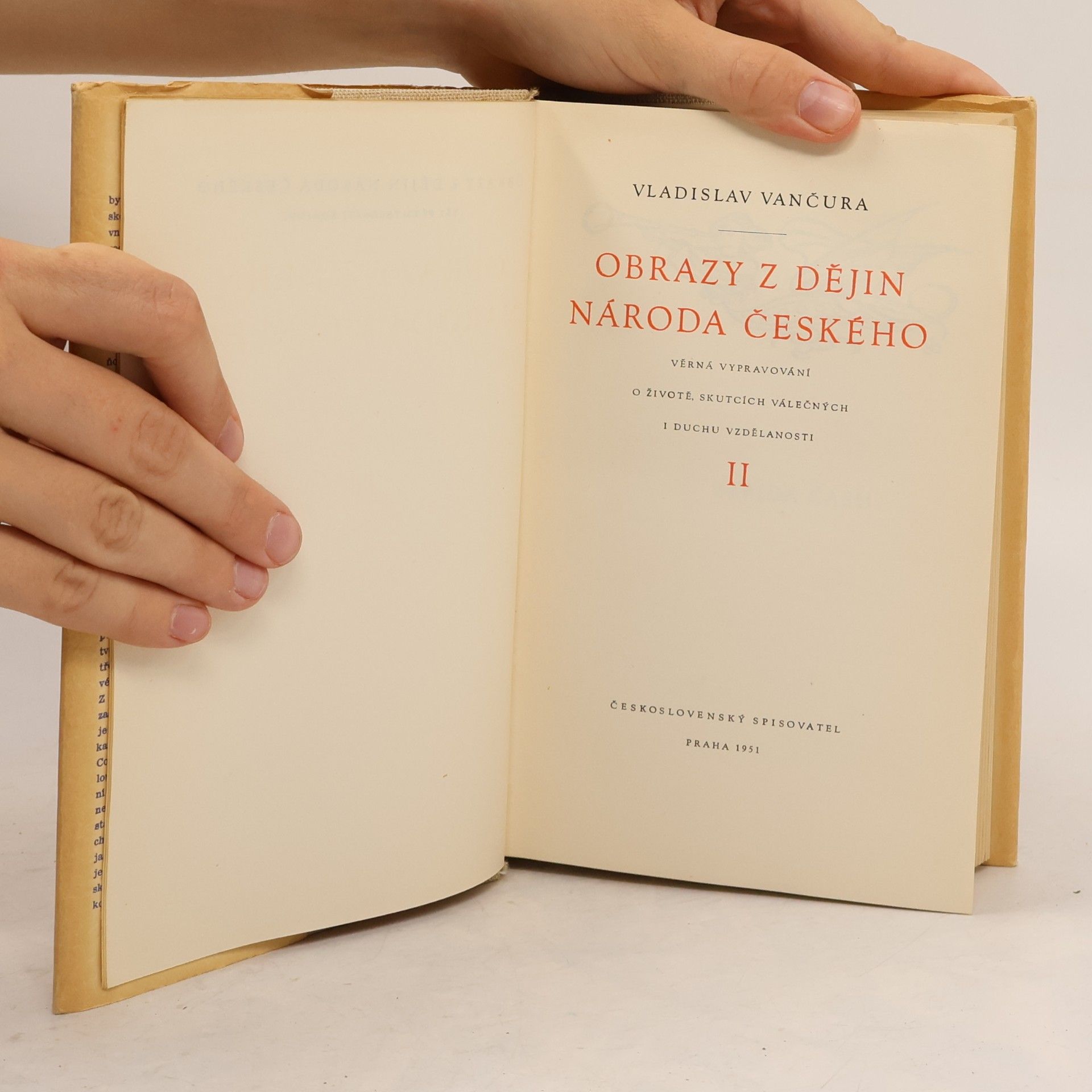 Vladislav Vančura Obrazy z dějin národa českého. 2.-3. díl