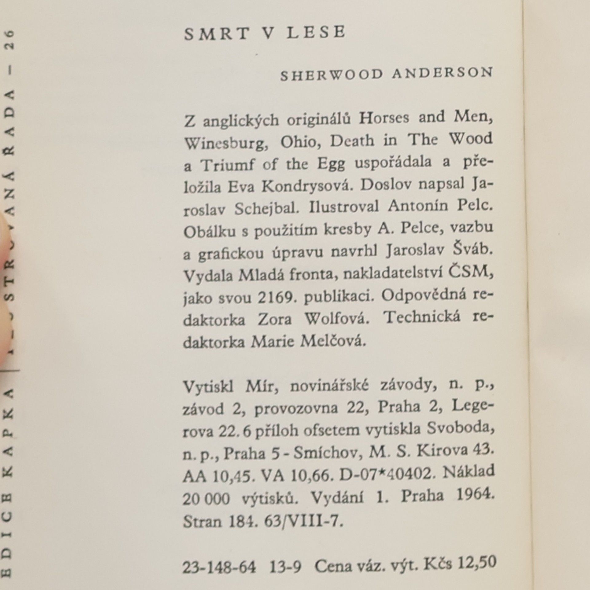 Sherwood Anderson Smrt v lese