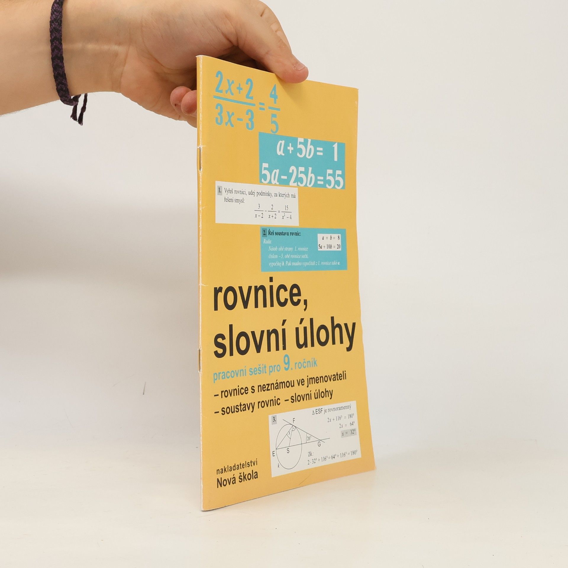 Zdena Rosecká Rovnice,slovní úlohy - Matematika 9.roč. pracovní sešit