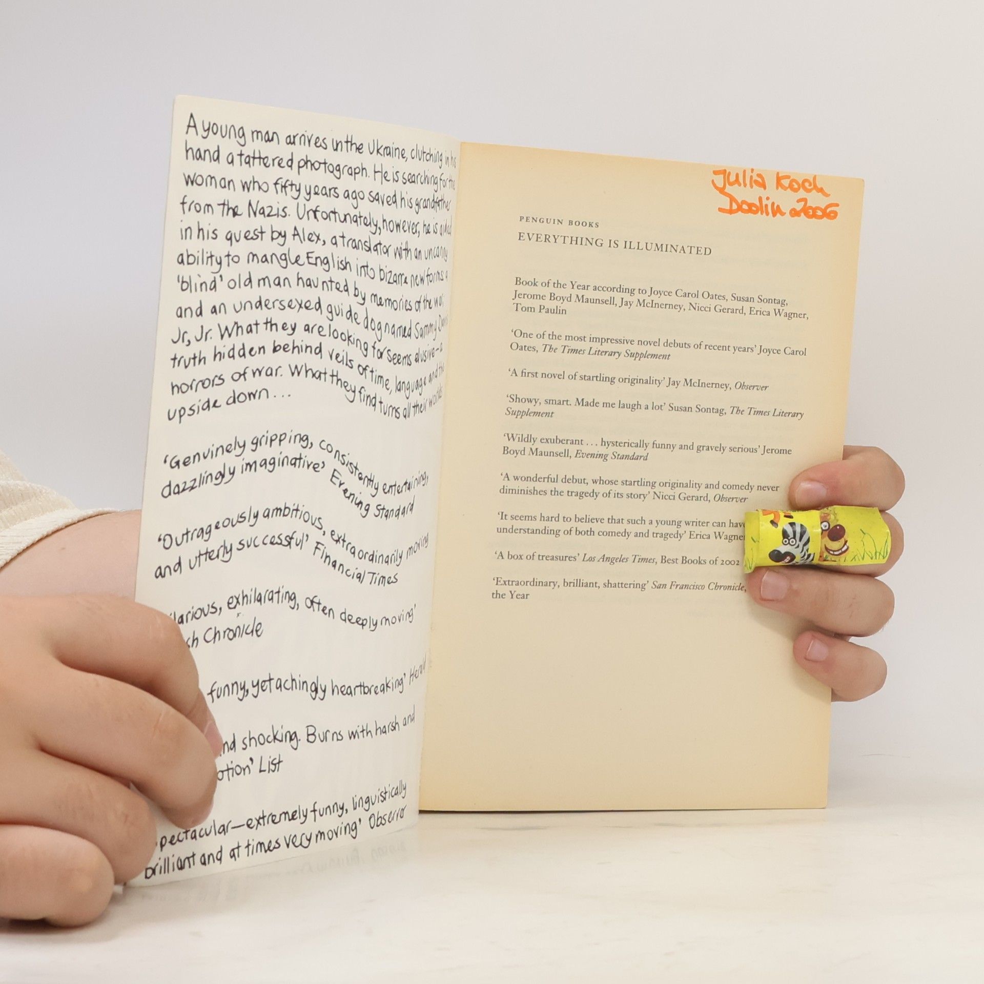 Jonathan Safran Foer Everything is illuminated