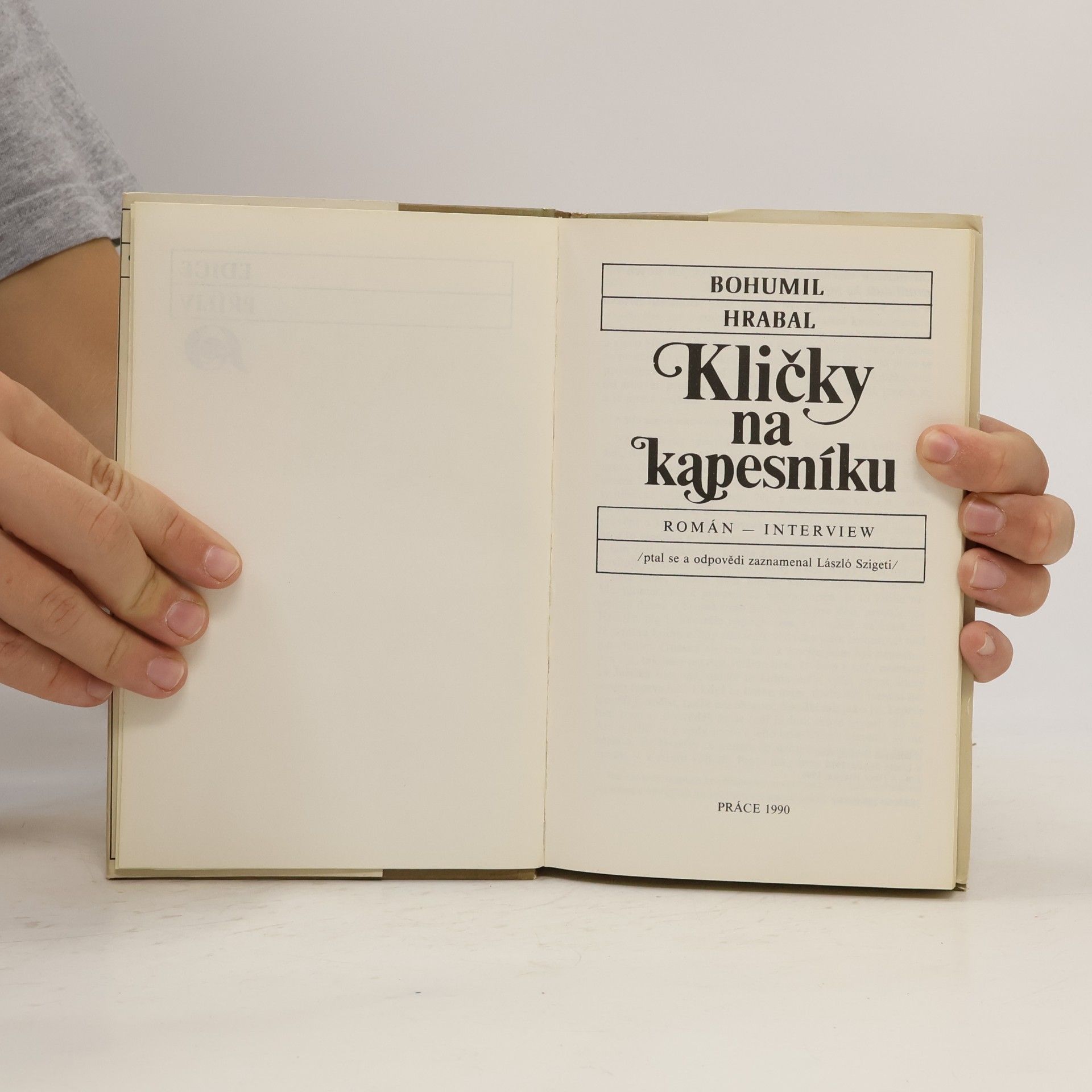Bohumil Hrabal Kličky na kapesníku