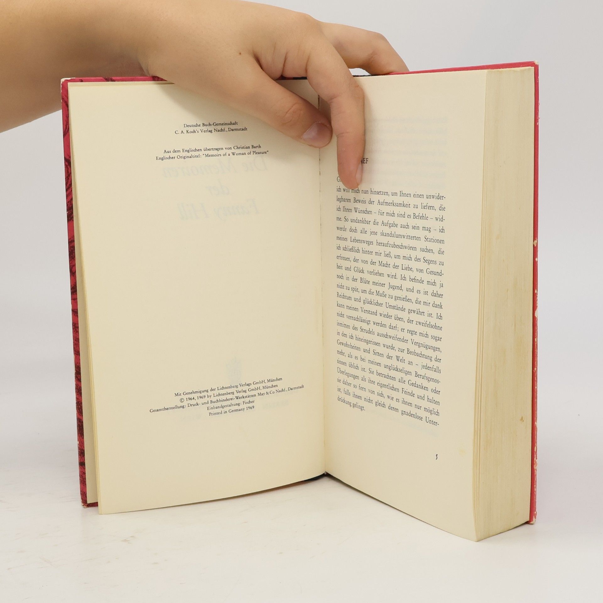 John Cleland Die Memoiren der Fanny Hill