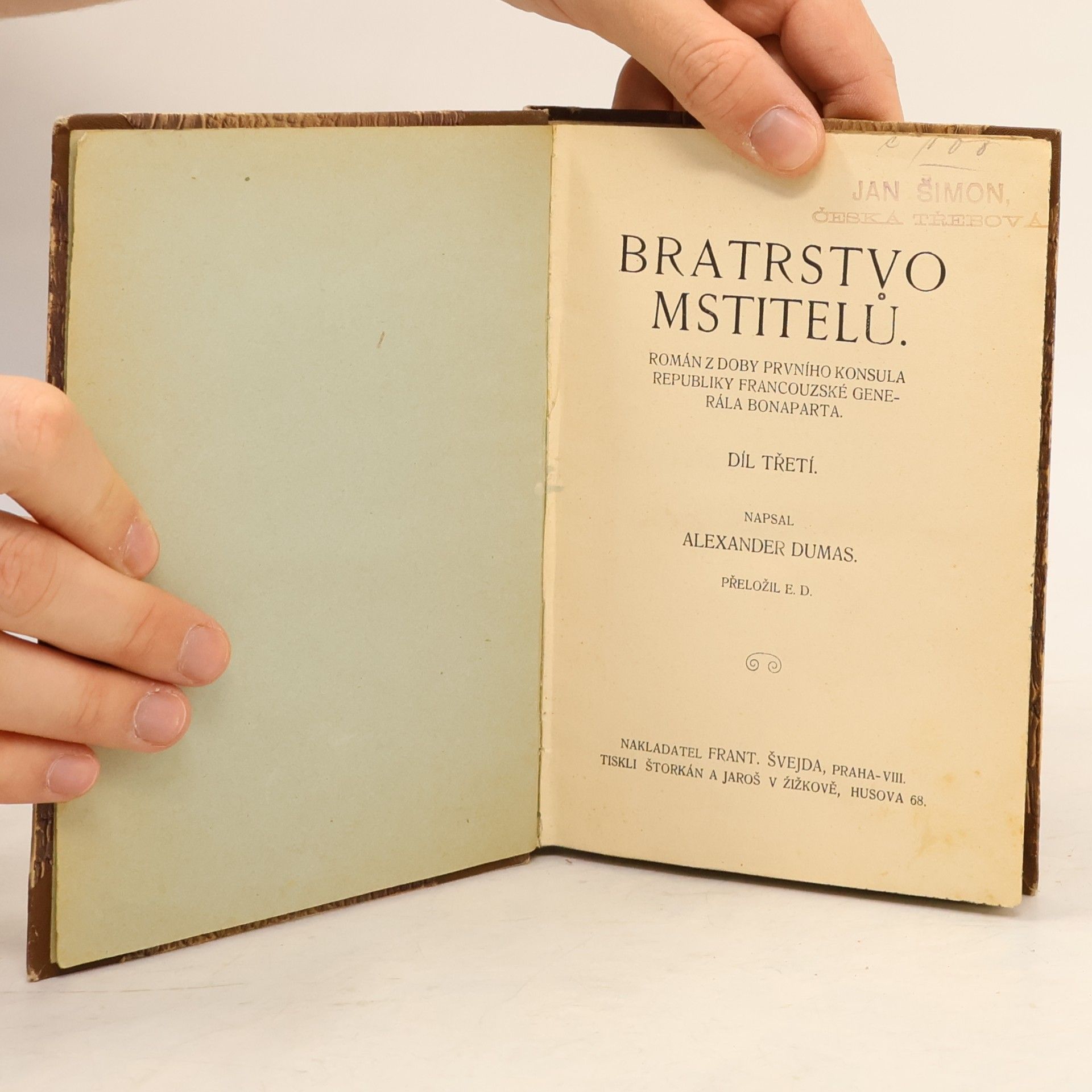 Alexandre Dumas starší Bratrstvo mstitelů III.