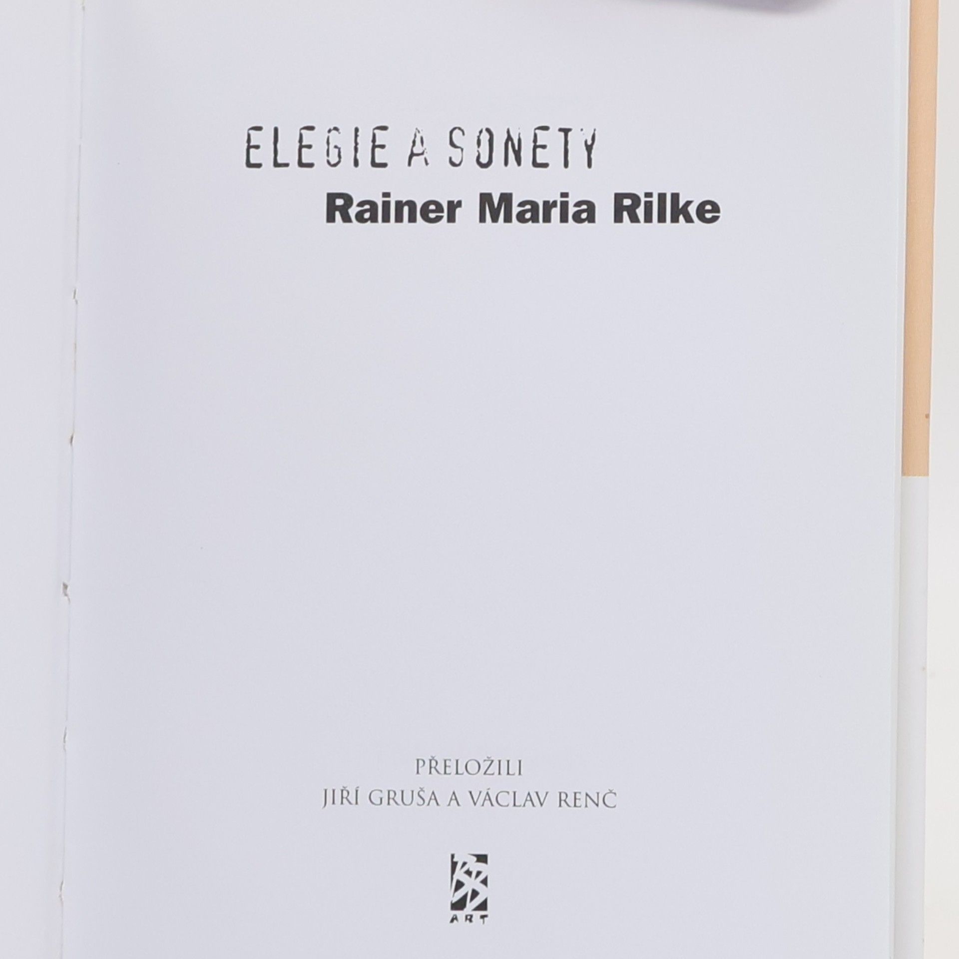 Rainer Maria Rilke Elegie a sonety