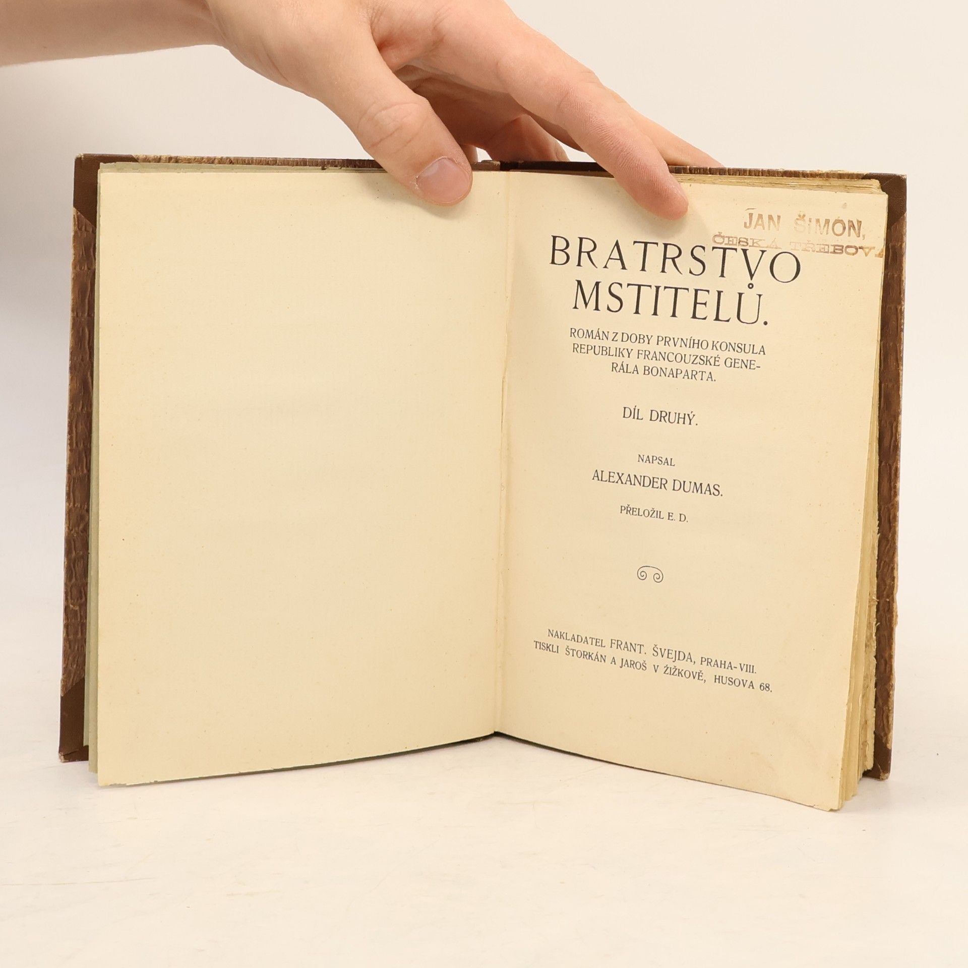 Alexandre Dumas starší Bratrstvo mstitelů II