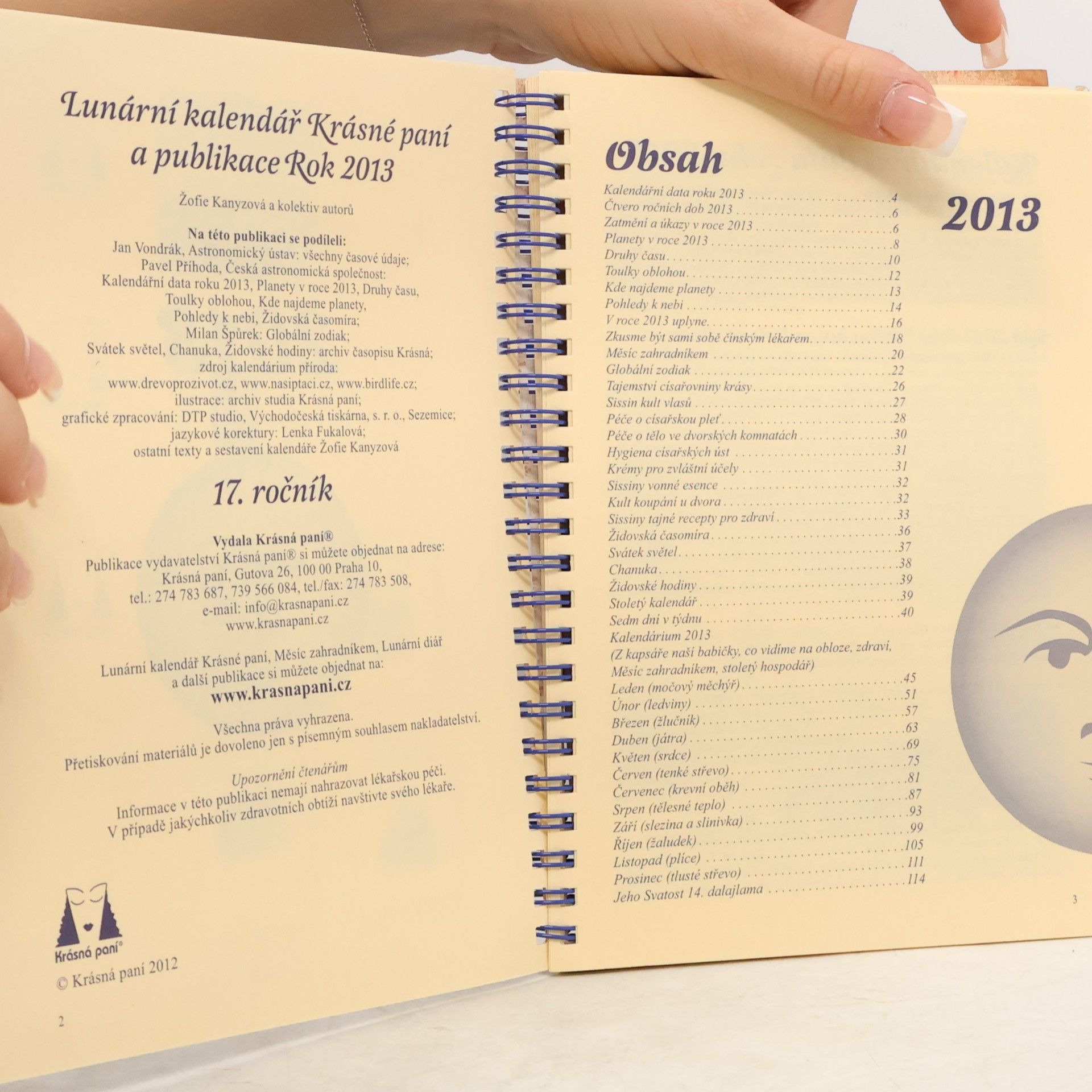 Auteurscollectief Lunární kalendář Krásné paní a publikace Rok 2013