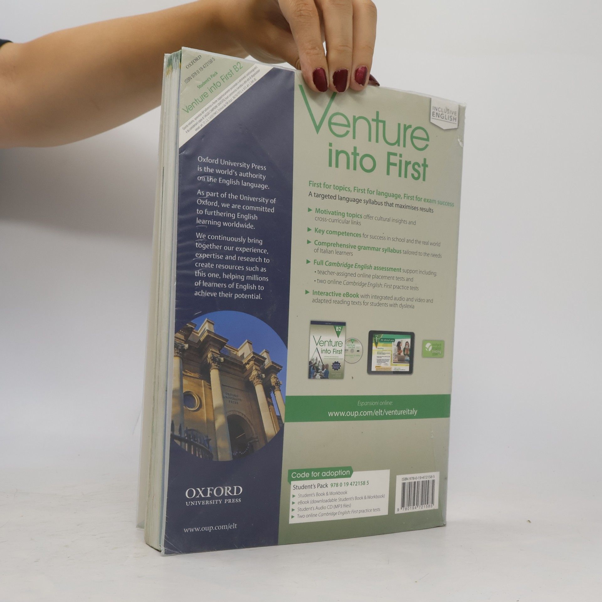 Venture into first. B2. Student's book-Workbook. Per le Scuole superiori. Con e-book. Con 3 espansioni online. Con CD-Audio