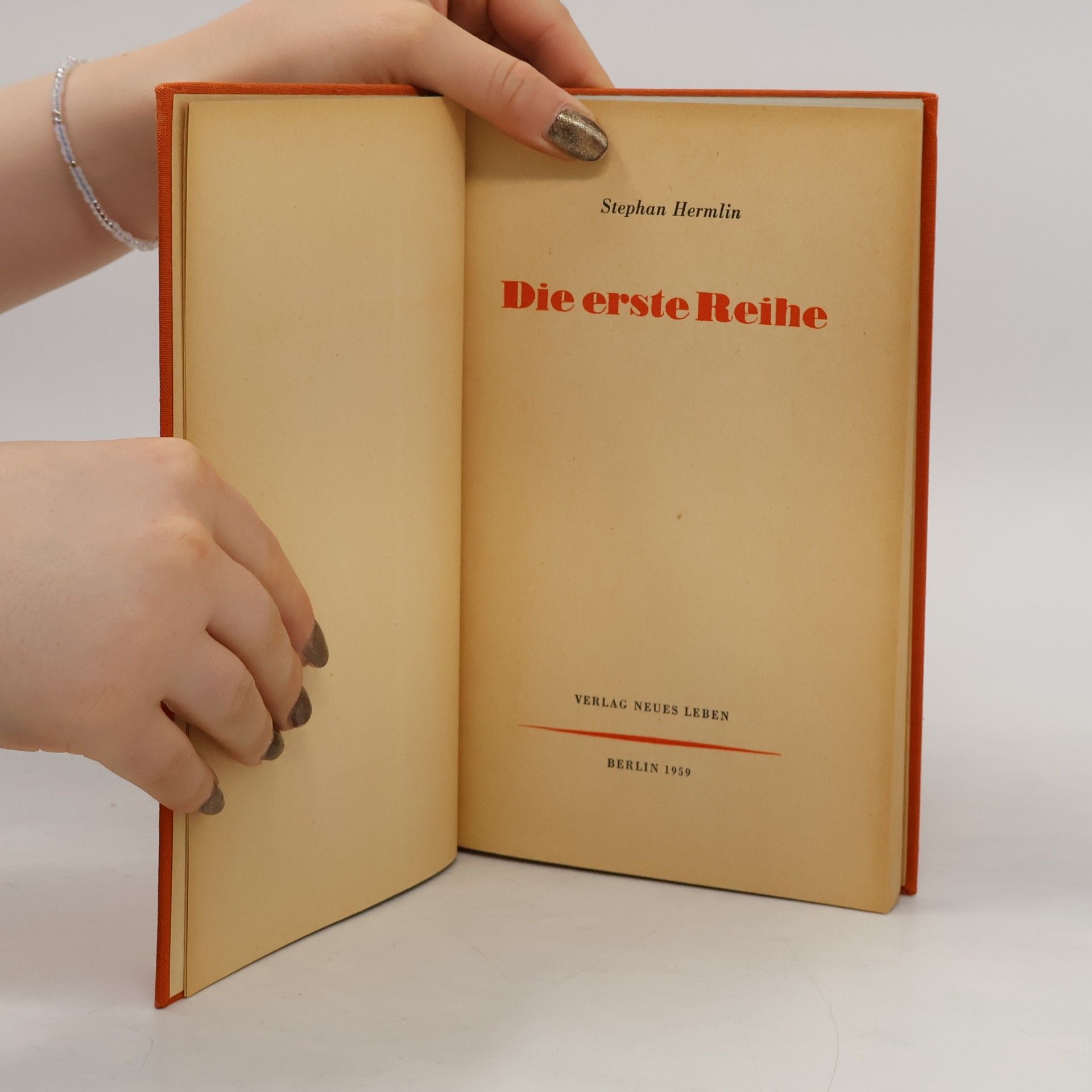 Stephan Hermlin Die erste Reihe