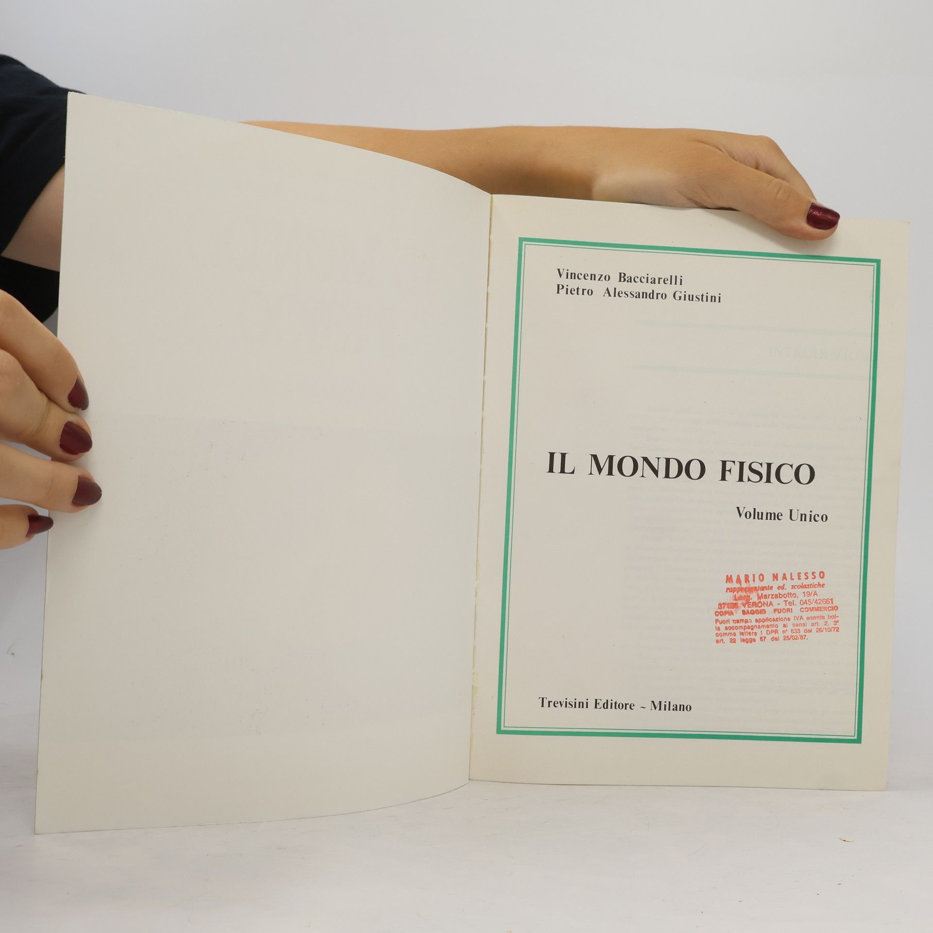 Vincenzo Bacciarelli Il mondo fisico