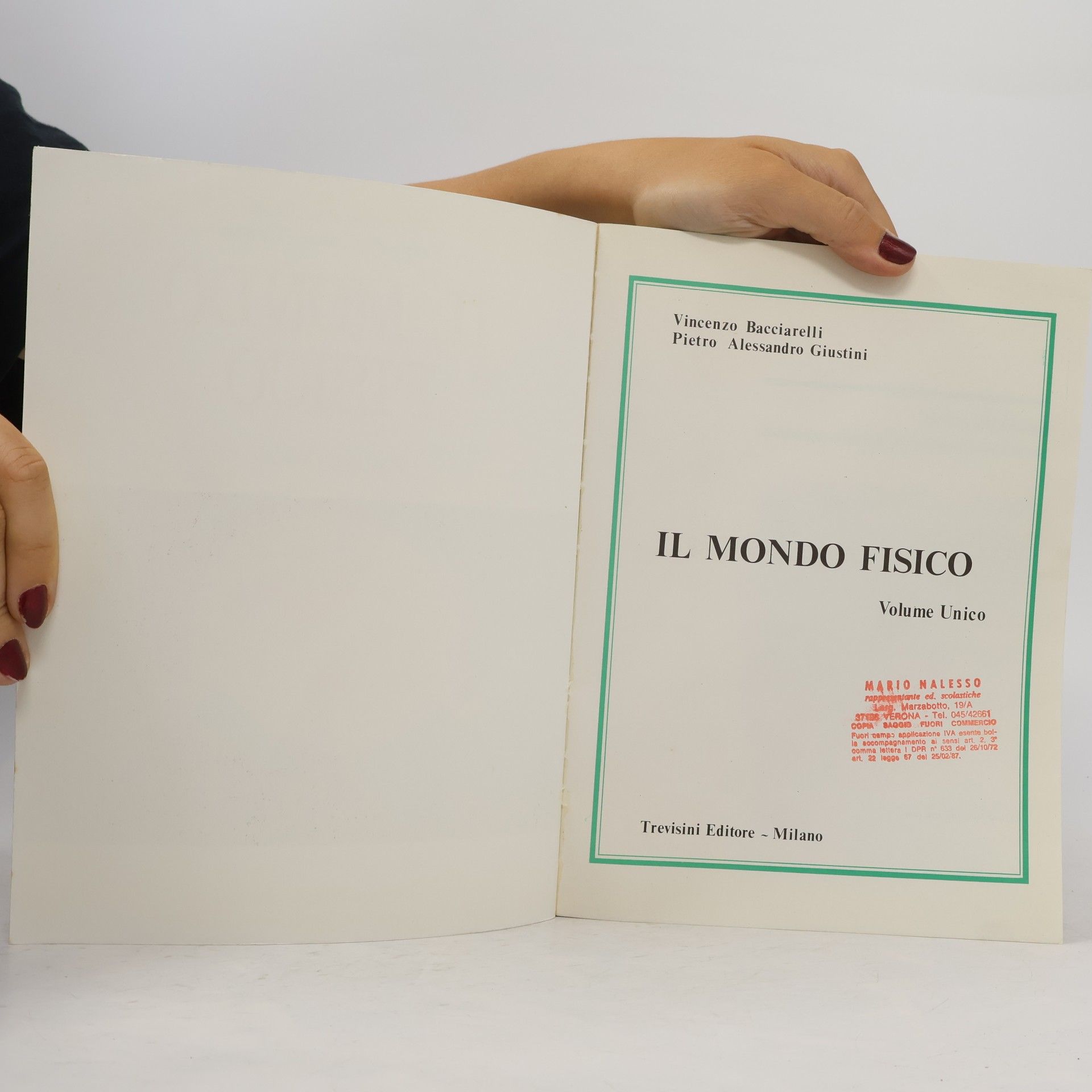 Vincenzo Bacciarelli Il mondo fisico