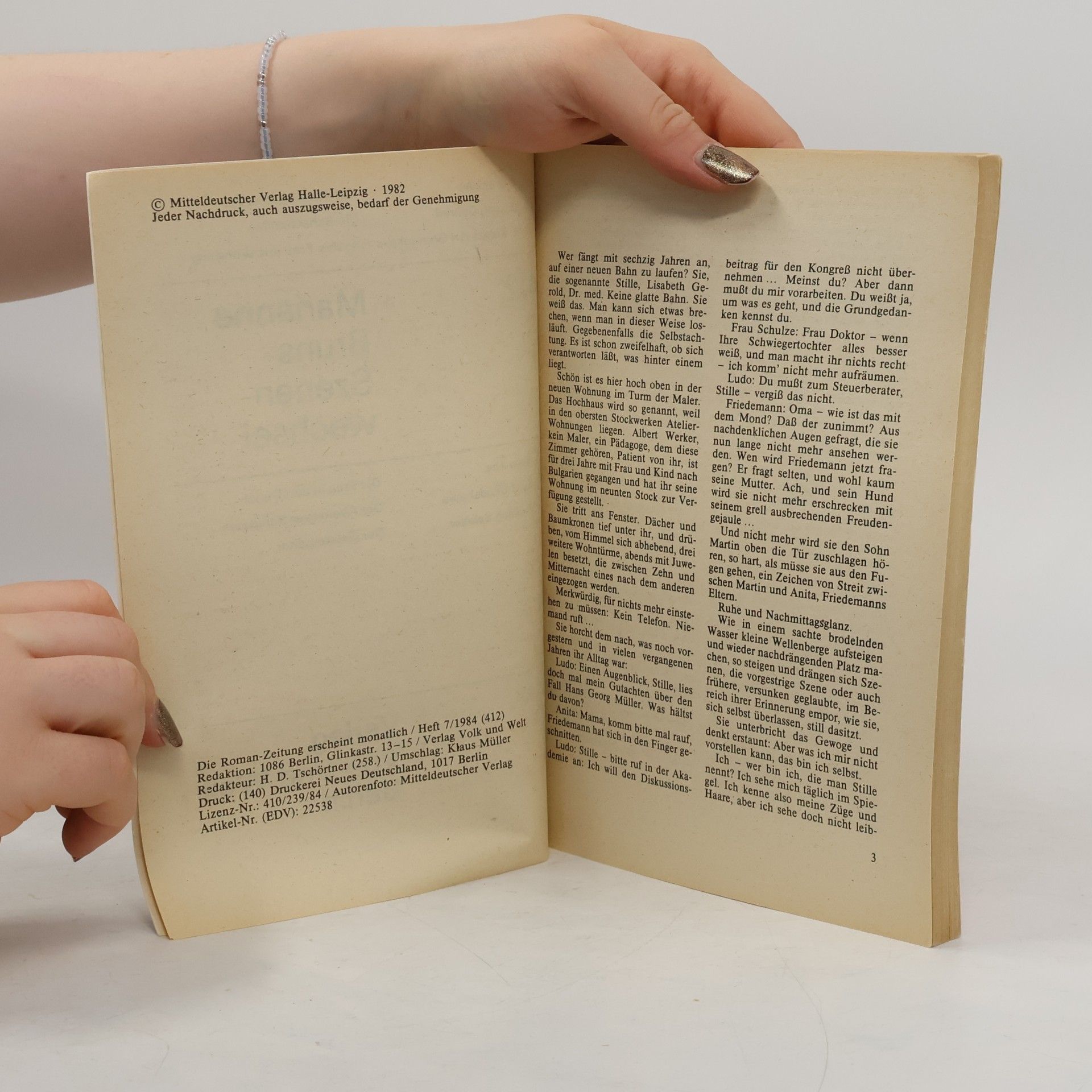 Marianne Bruns Roman-Zeitung 412. Szenenwechsel
