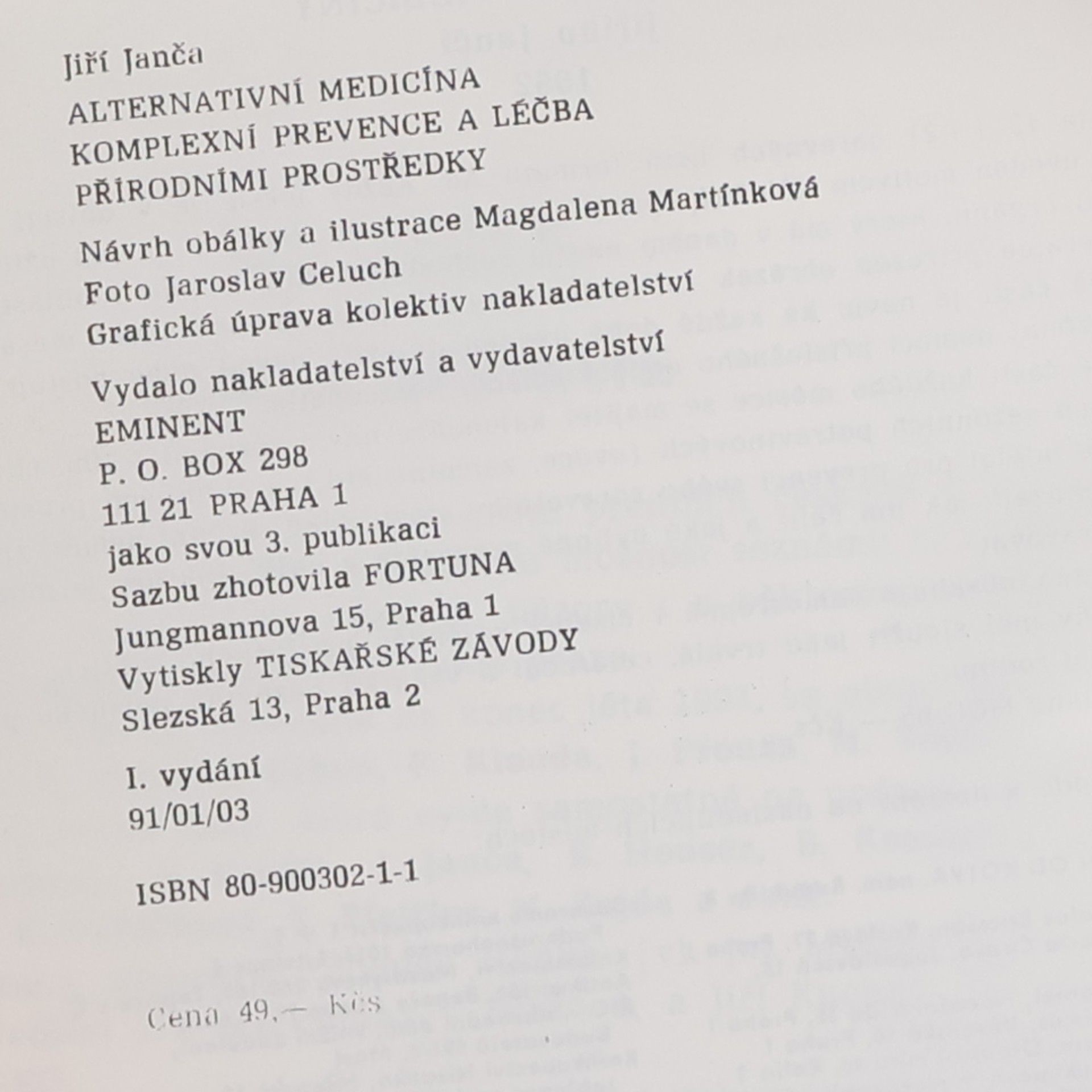 Jiří Janča Alternativní medicína